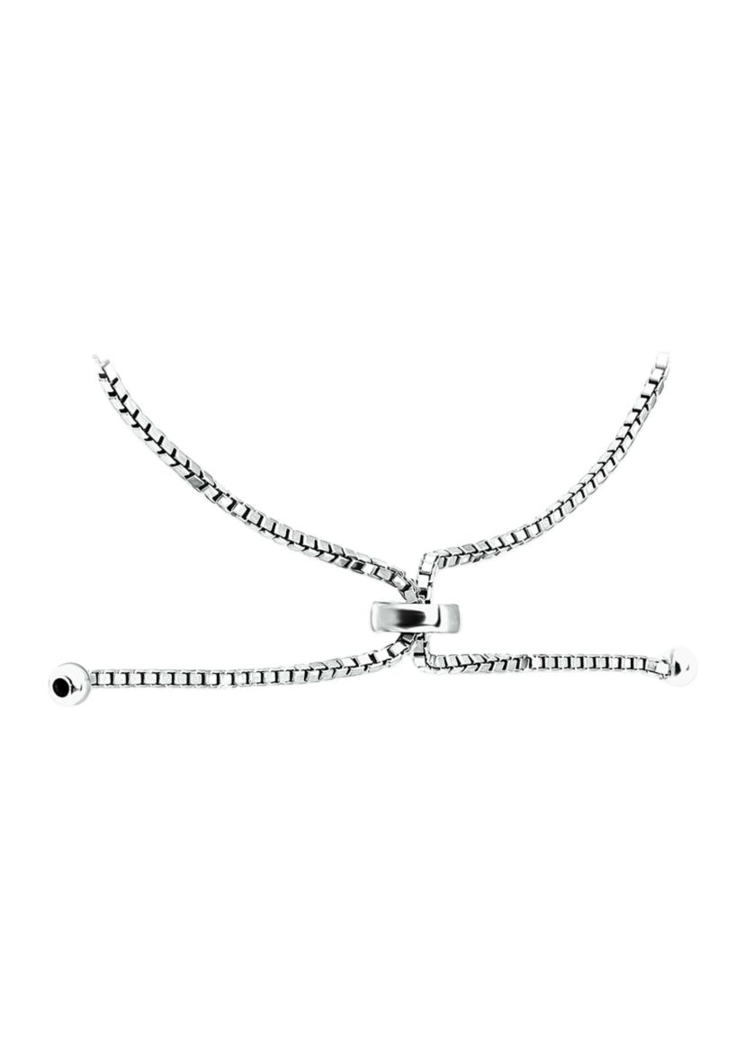 2.31 ct. t.w. Blue Topaz and Diamond Bolo Bracelet, Sterling Silver