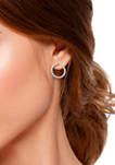 1/4 ct. t.w. Diamond Hoop Earrings in Gold over Sterling Silver