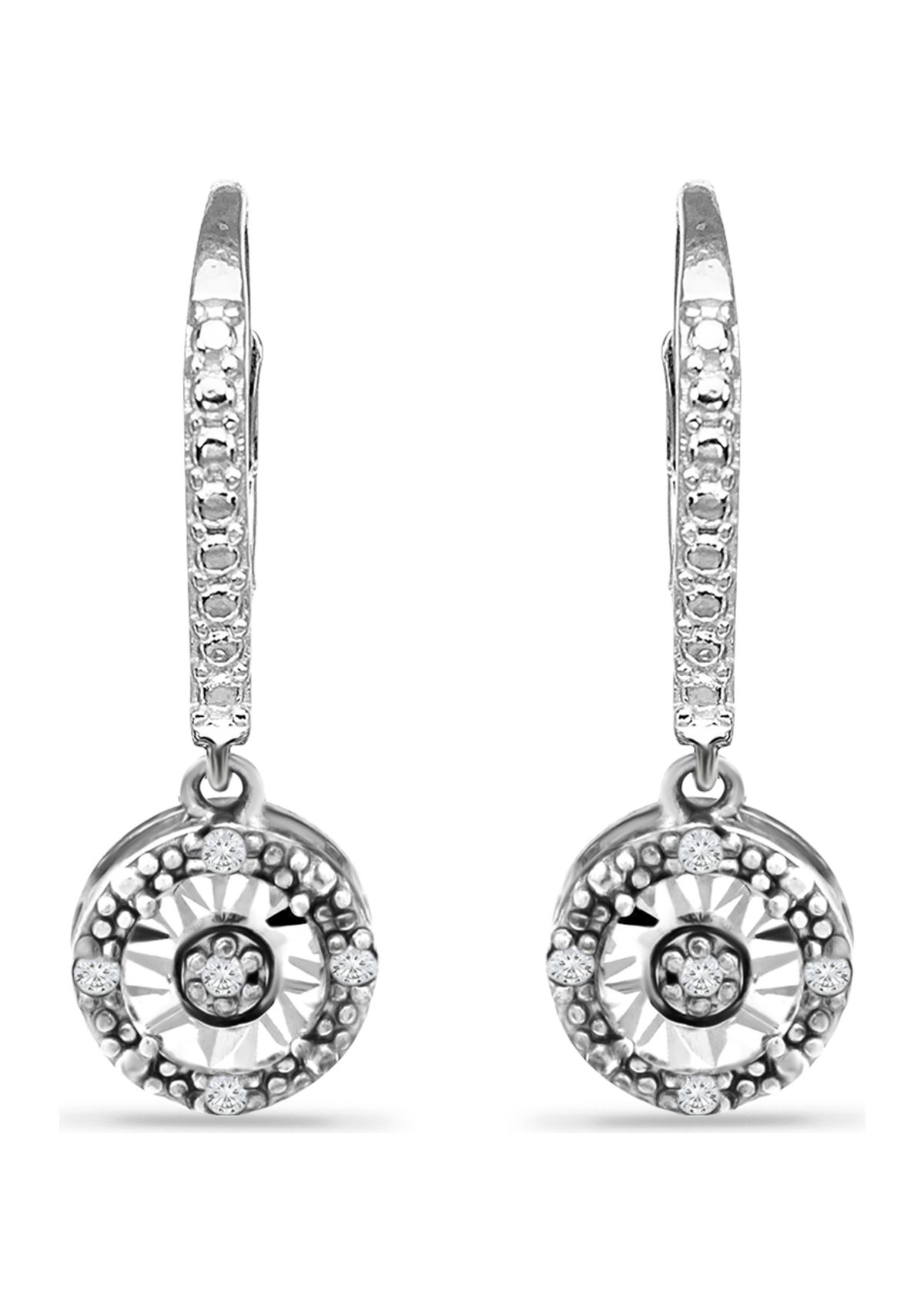 1/10 ct. t.w. Diamond Earrings in Sterling Silver
