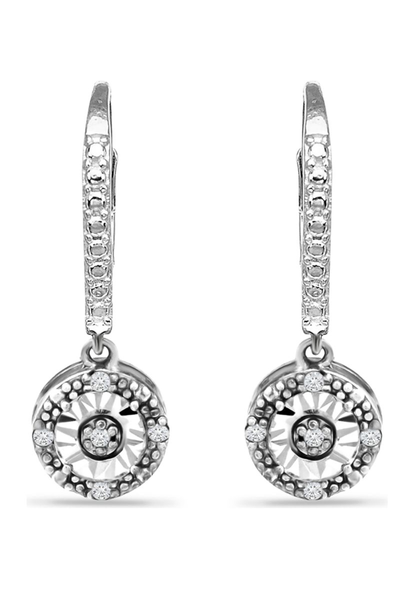1/10 ct. t.w. Diamond Earrings in Sterling Silver