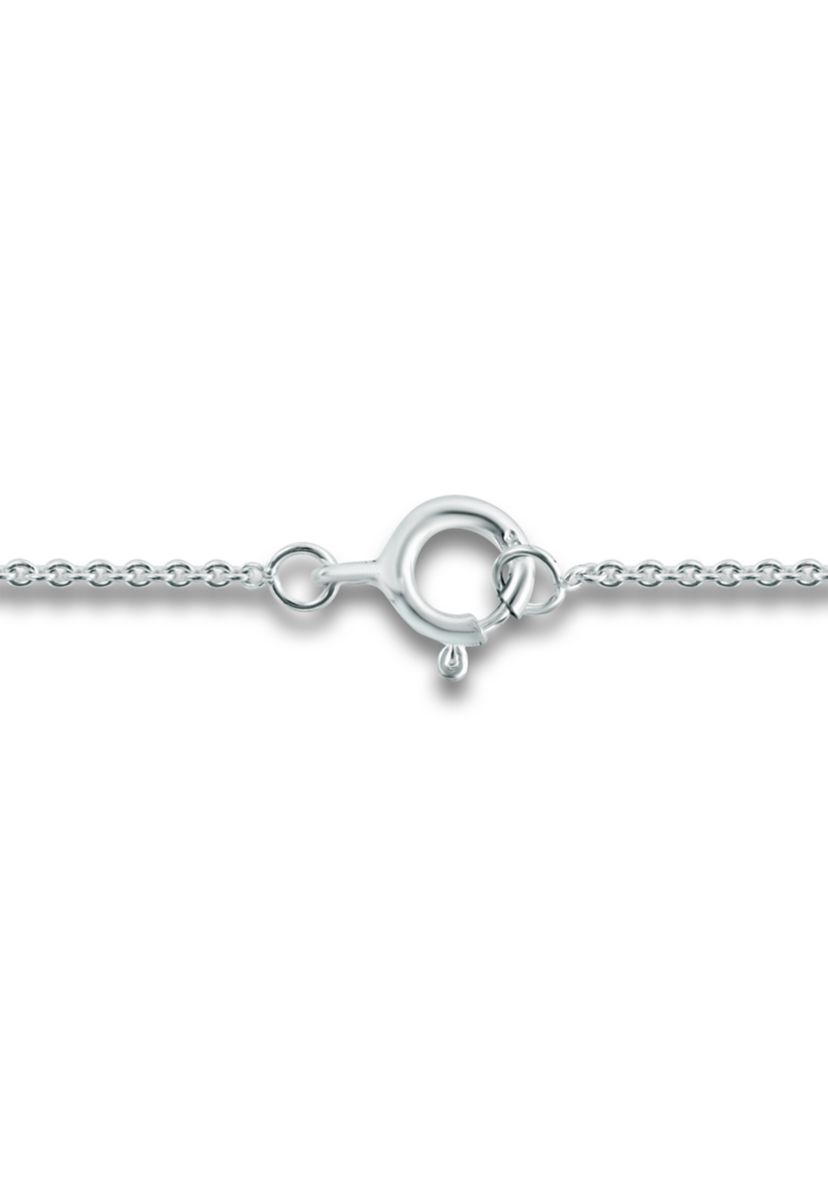 1.17 ct. t.w. Garnet and Diamond Circle Necklace, Sterling Silver