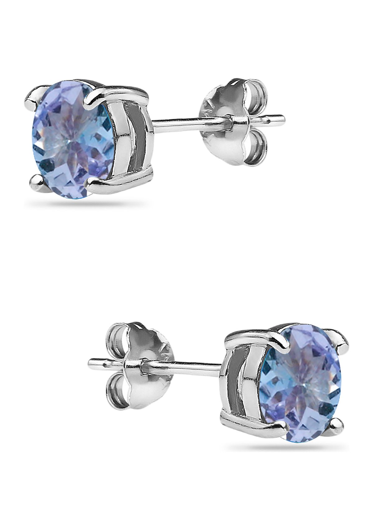 1 ct. t.w. Tanzanite Stud Earrings in Sterling Silver