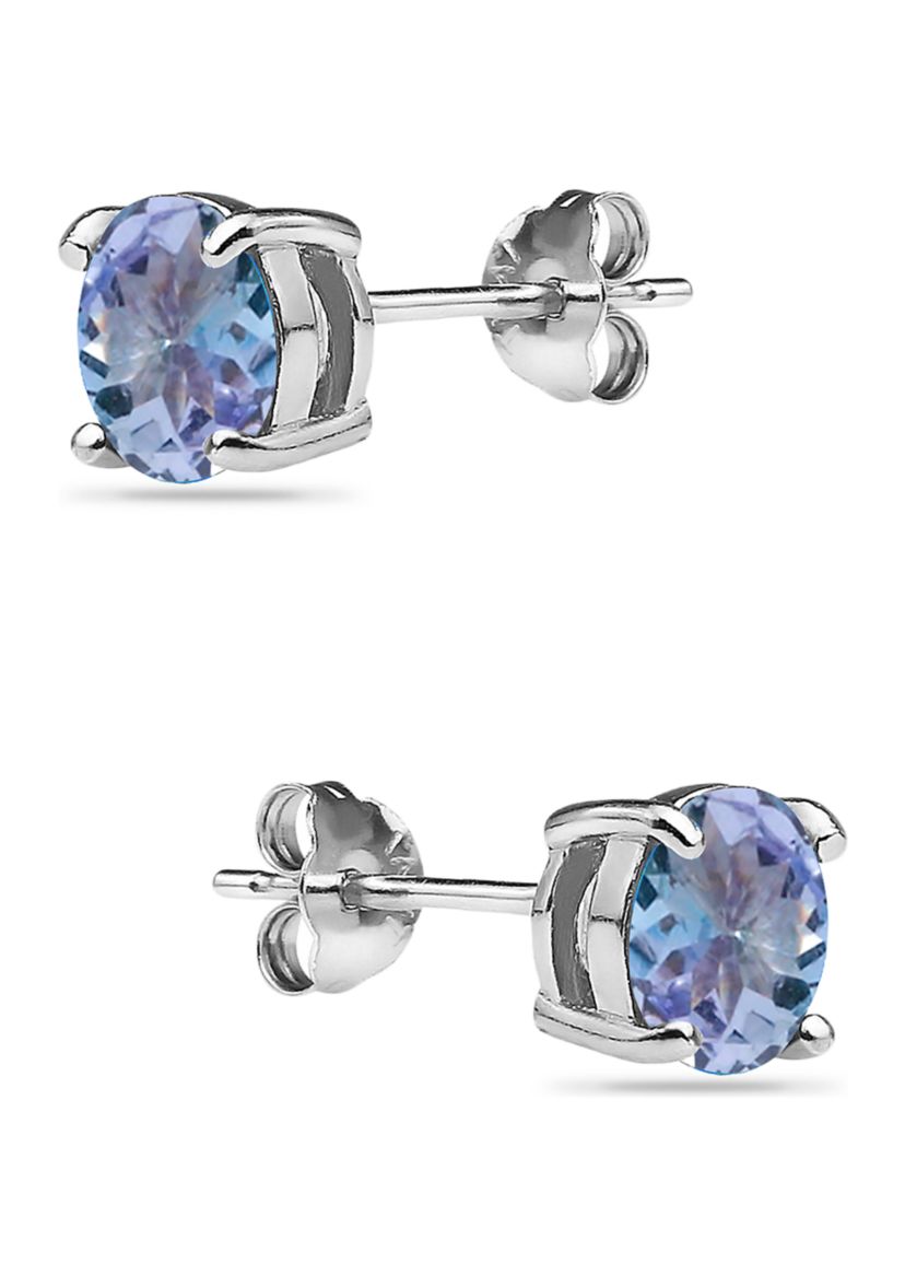 1 ct. t.w. Tanzanite Stud Earrings in Sterling Silver