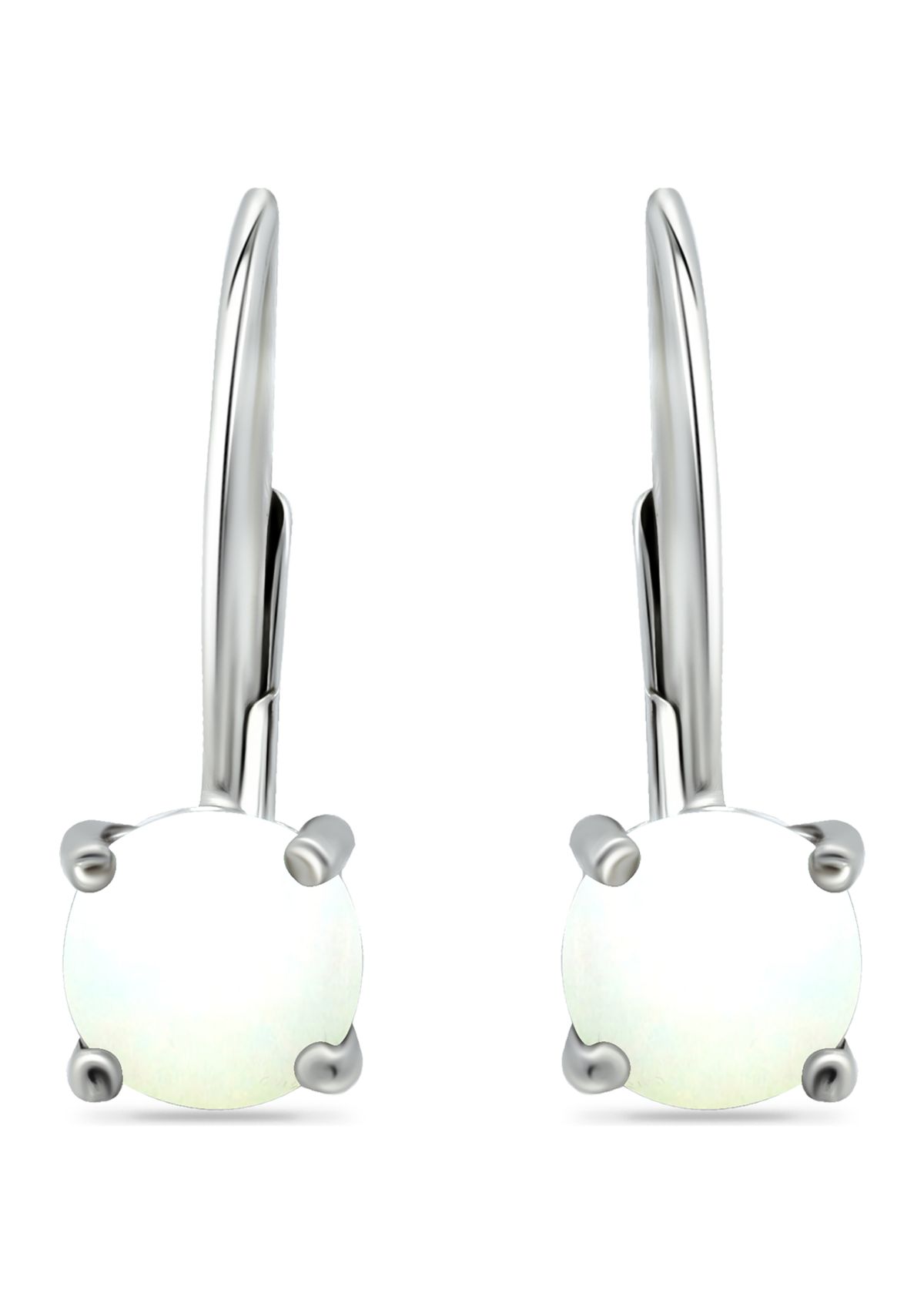 7/8 ct. t.w. Ethopian Opal Lever Back Earrings in Sterling Silver