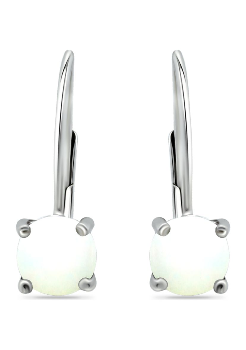 7/8 ct. t.w. Ethopian Opal Lever Back Earrings in Sterling Silver
