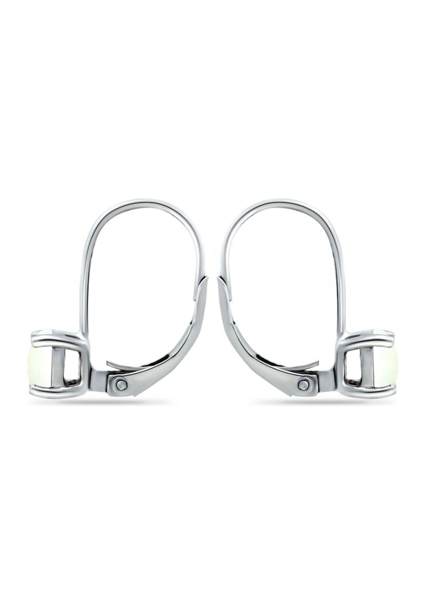 7/8 ct. t.w. Ethopian Opal Lever Back Earrings in Sterling Silver