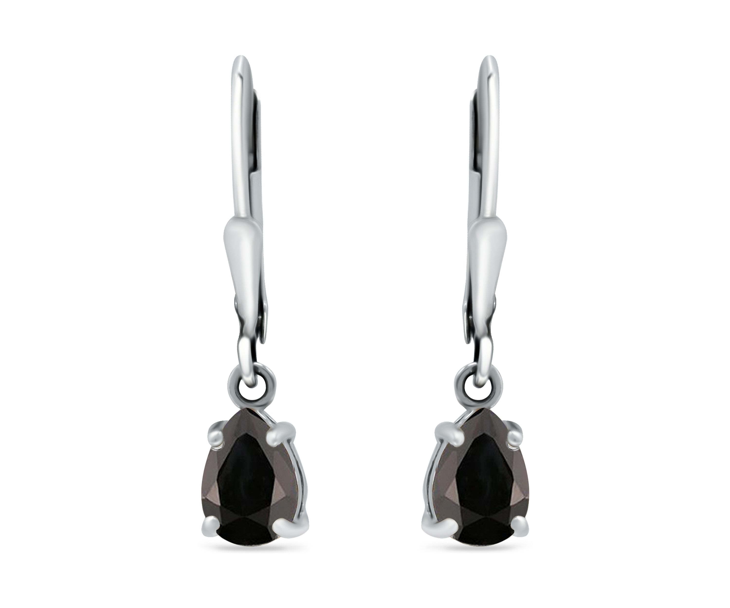 1.62 ct. t.w. Sapphire Lever Back Earrings in Sterling Silver