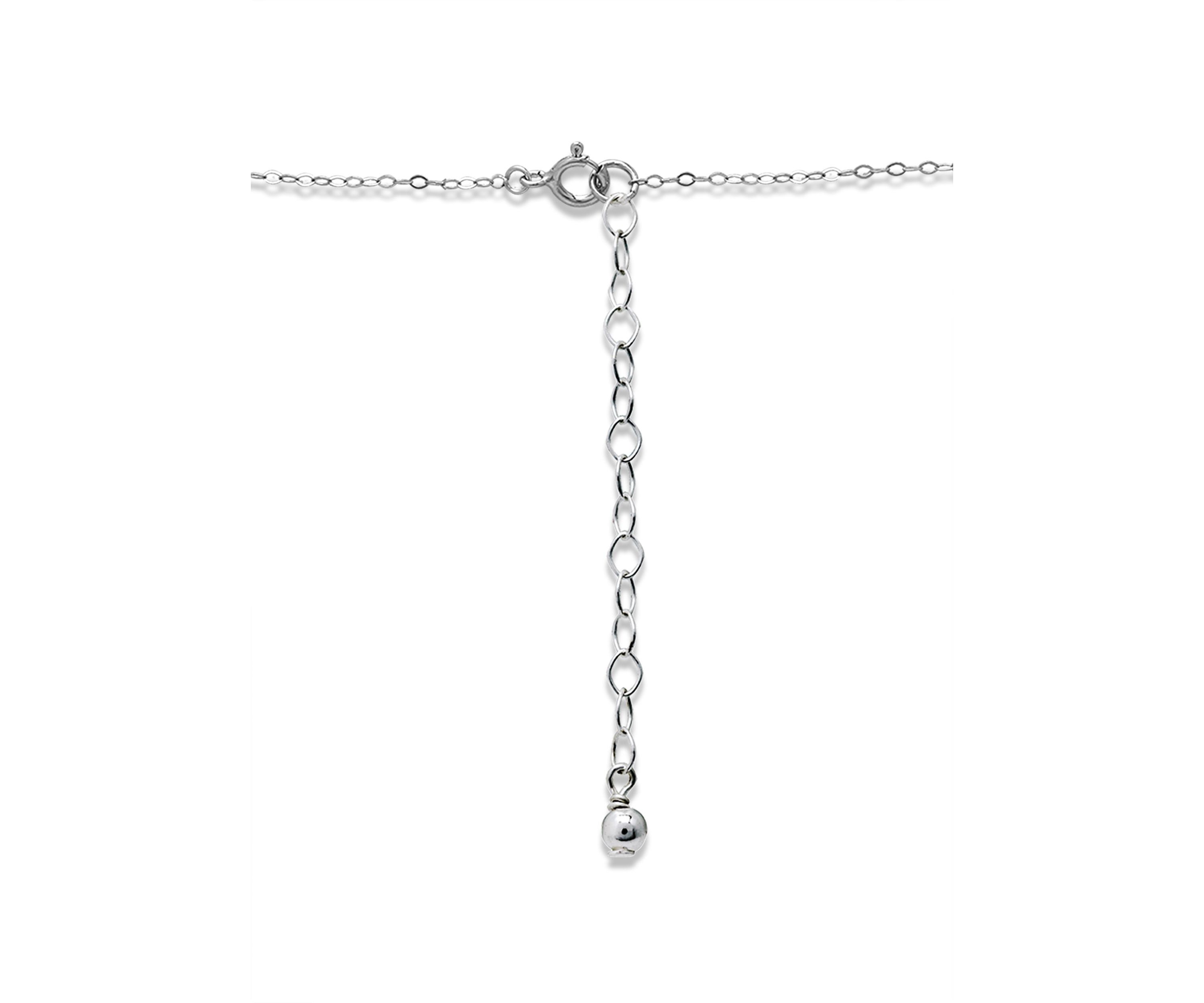 2 1/5 Cttw 9X7 Octagon Swiss Blue Topaz & 3mm Round White Topaz Pendant w/Bale, Sterling Silver, DS