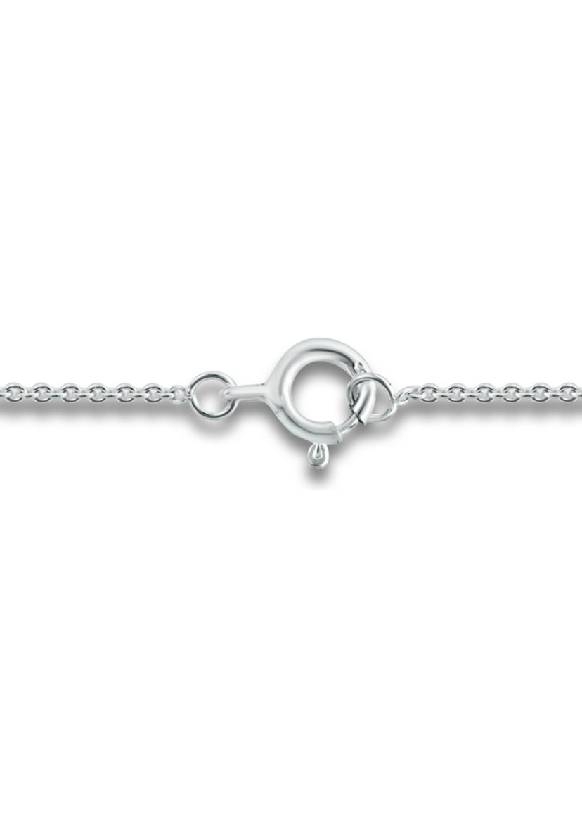 7/8 ct. t.w. Blue and White Topaz Flower Necklace, Sterling Silver