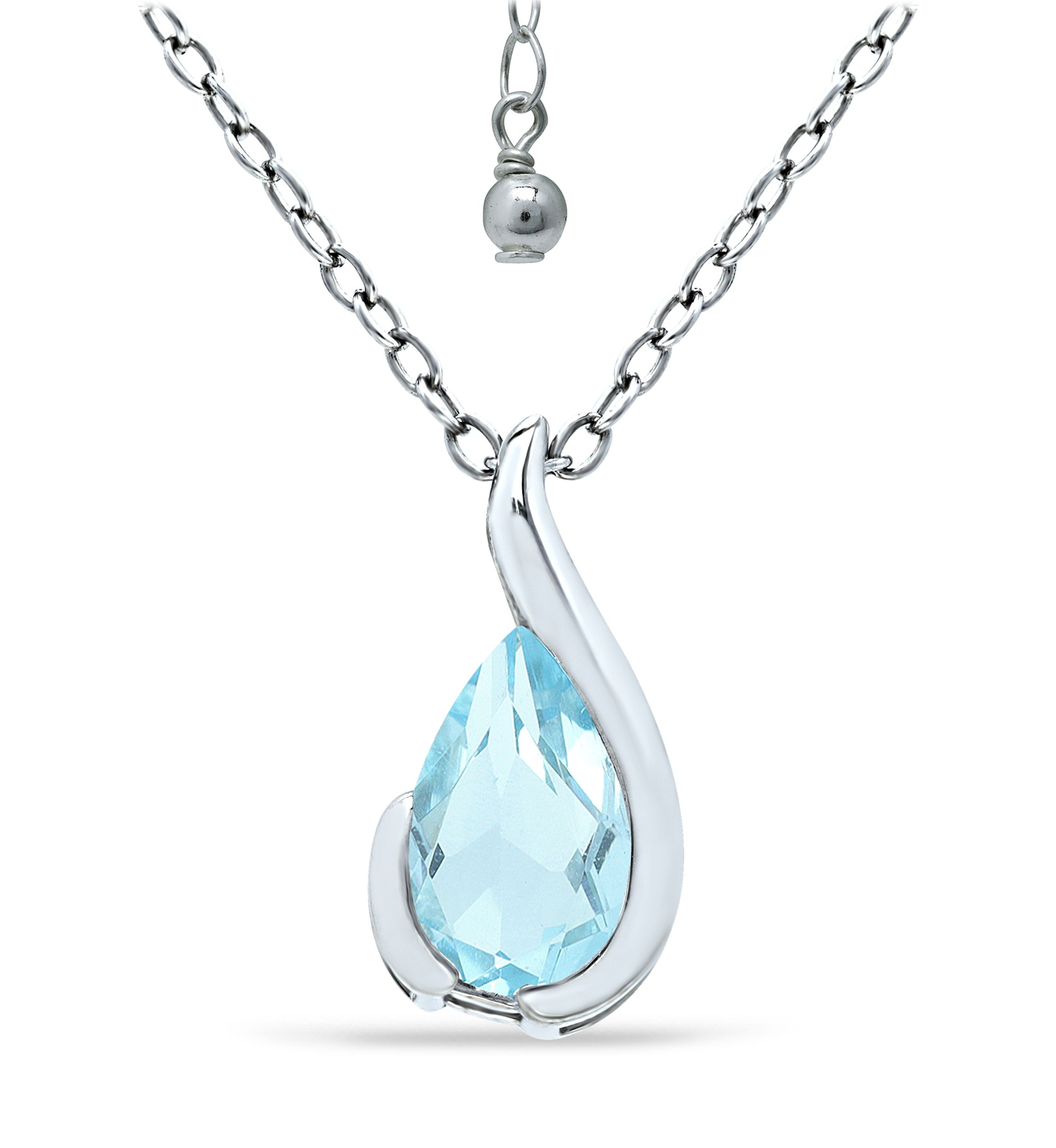 2.7 ct. t.w. Blue Topaz Pendant Necklace