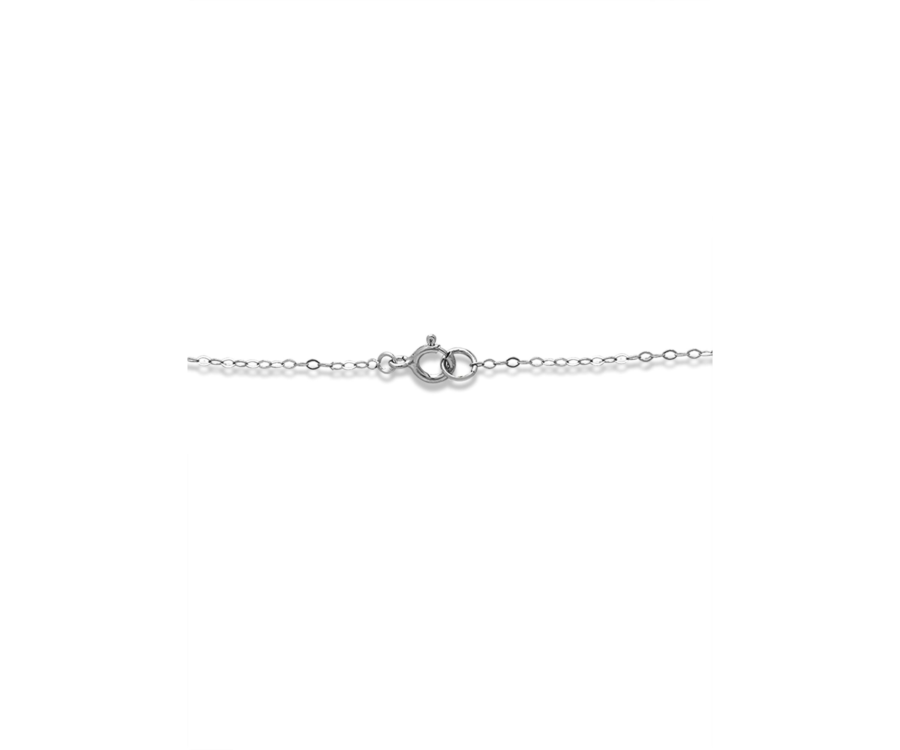 3.12 Cttw Cubic Zirconia Pave "V" with 8mm Freshwater Pearl Drop Pendant on 18" Chain, Sterling Silver