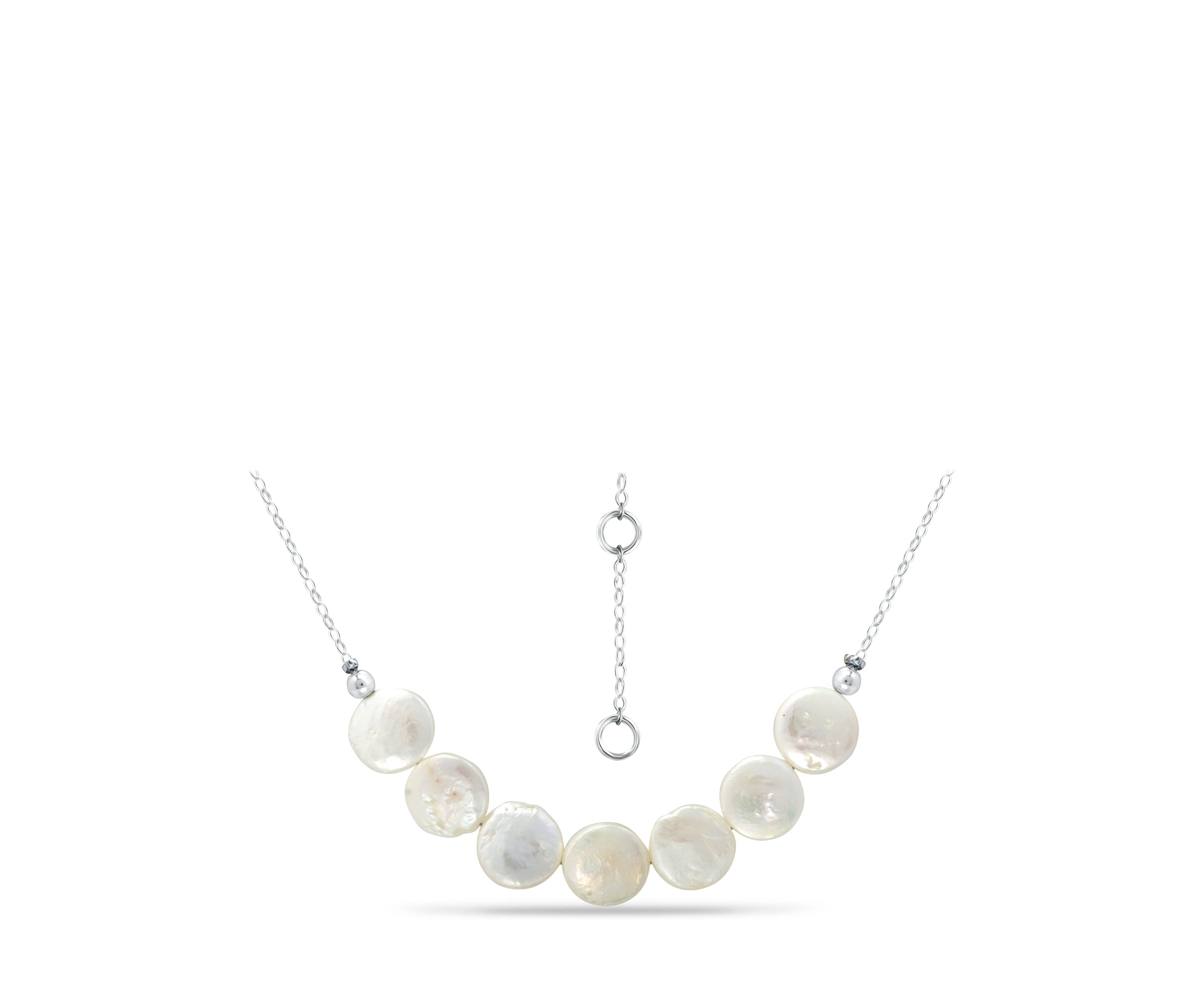 12 Millimeter Freshwater Pearl Necklace in Sterling Silver