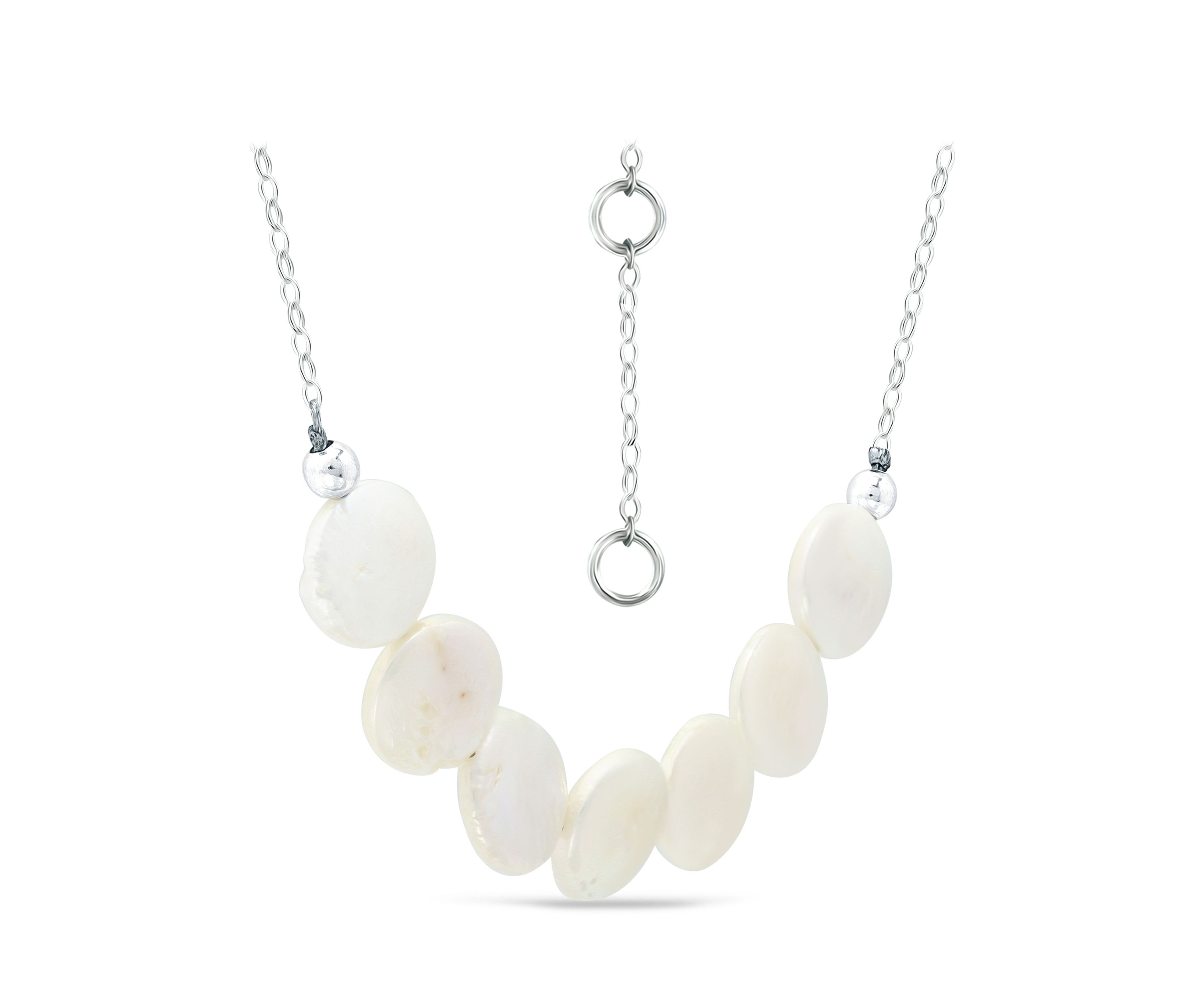 12 Millimeter Freshwater Pearl Necklace in Sterling Silver