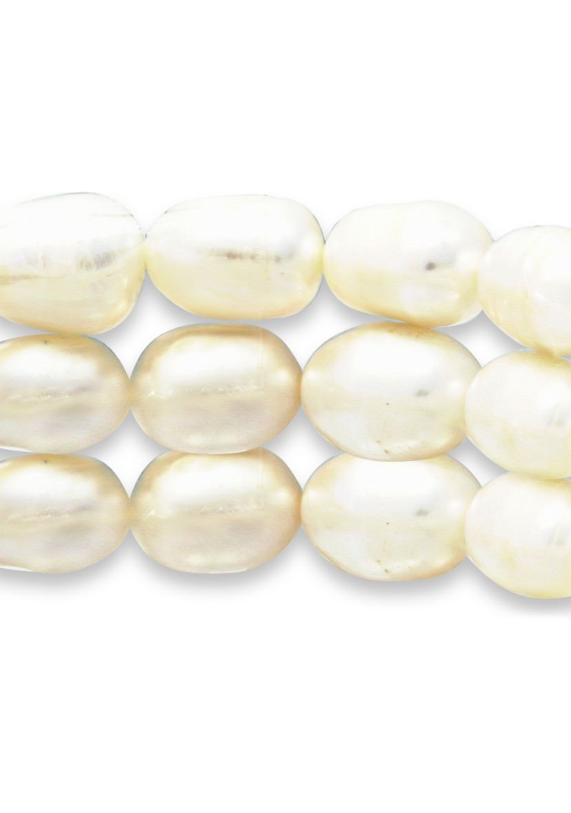 Fresh Water Pearl 3 Strand Stretch Bracelet