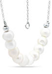Fresh Water Pearl Necklace in Sterling Silver
