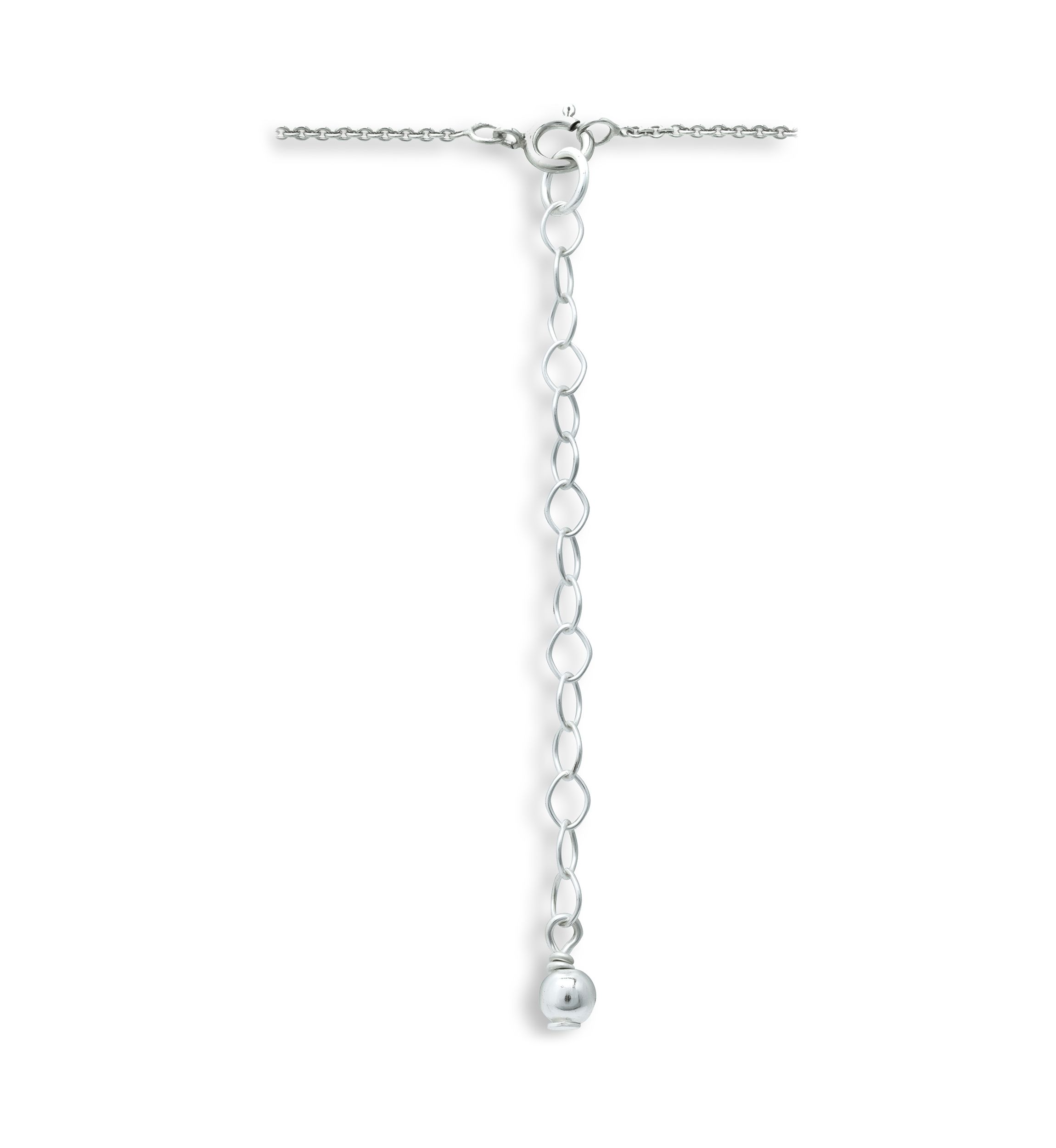 Fresh Water Pearl Link Drop Necklace in Sterling Silver