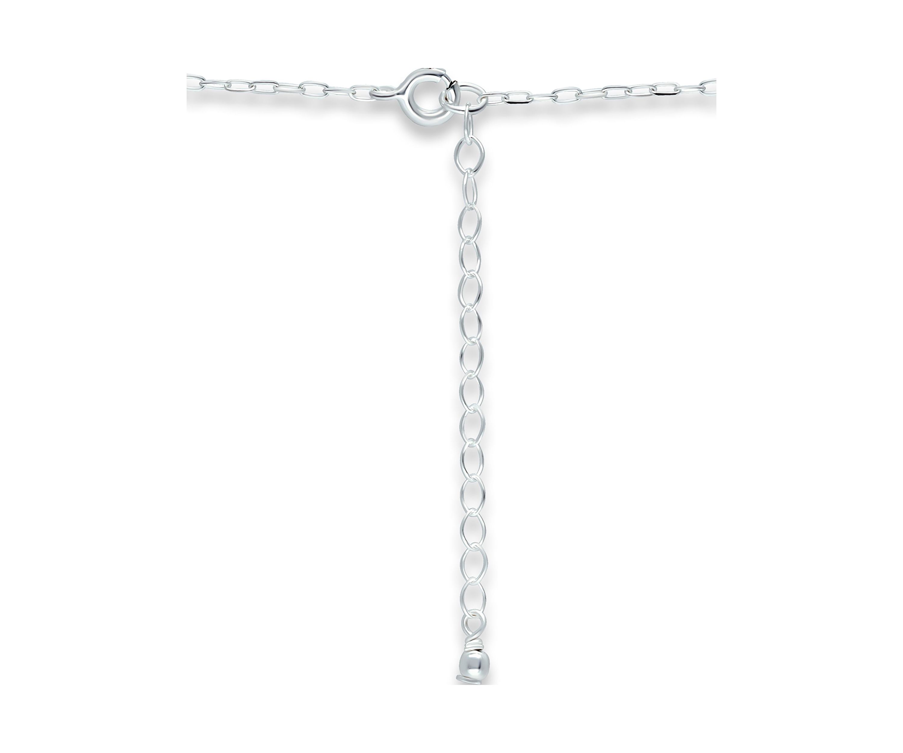 Fresh Water Pearl Paper Clip Chain Necklace, Sterling Silver