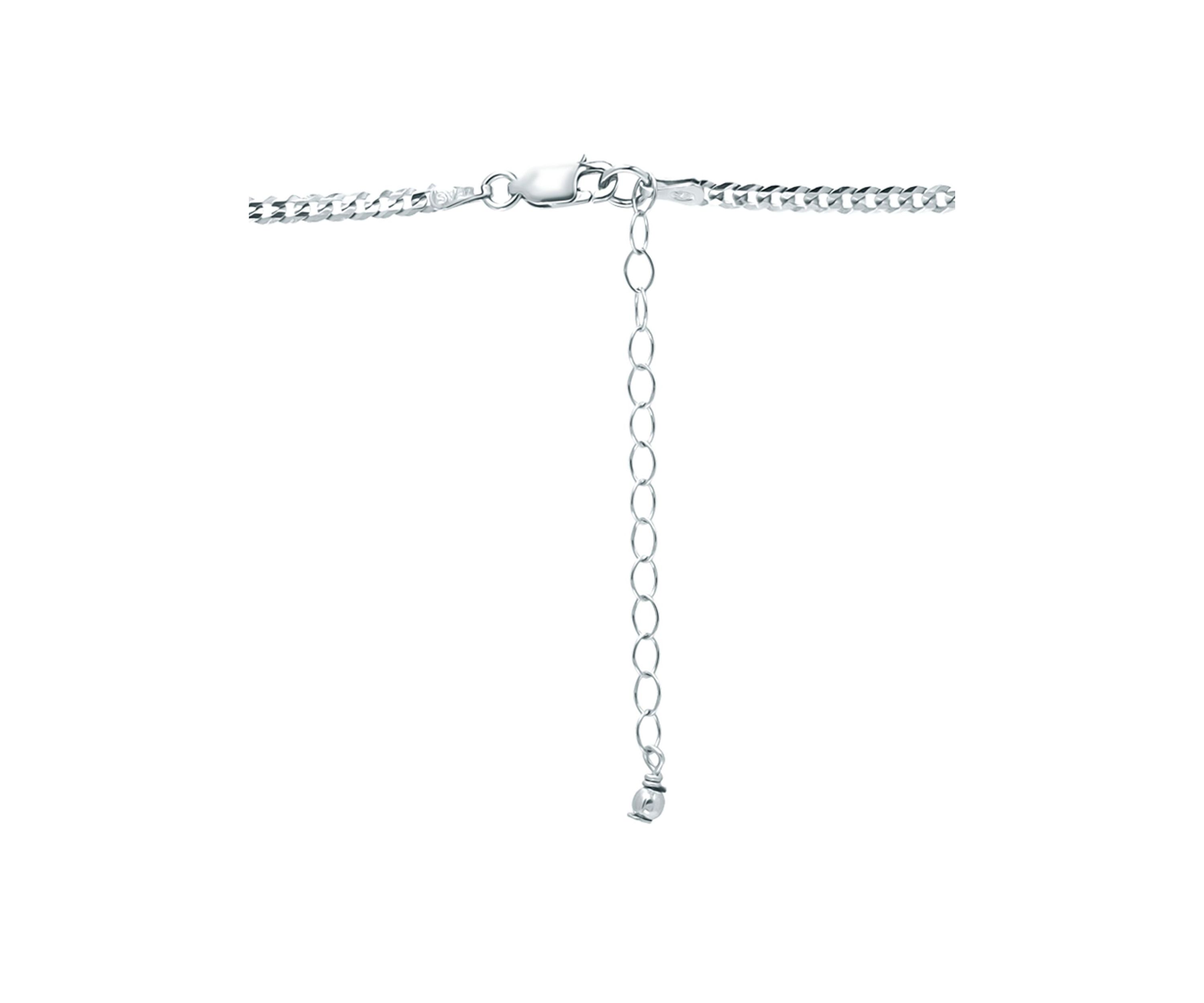 Fresh Water Pearl Curb Chain Necklace, Sterling Silver