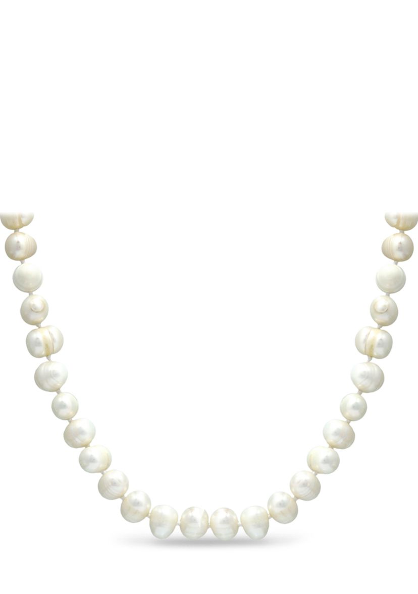 Fresh Water Pearl Strand Necklace in Sterling Silver