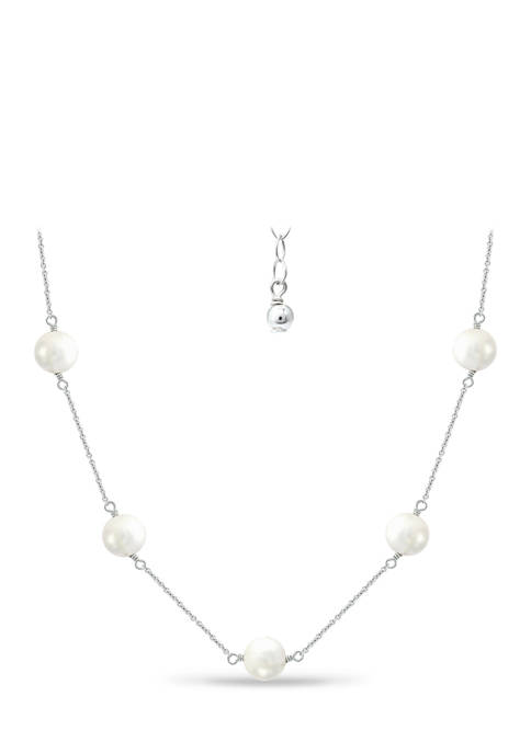 Belk & Co. Fresh Water Pearl Station Necklace