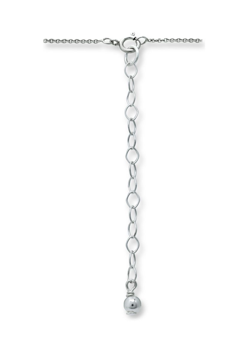 Fresh Water Pearl Station Necklace in Sterling Silver