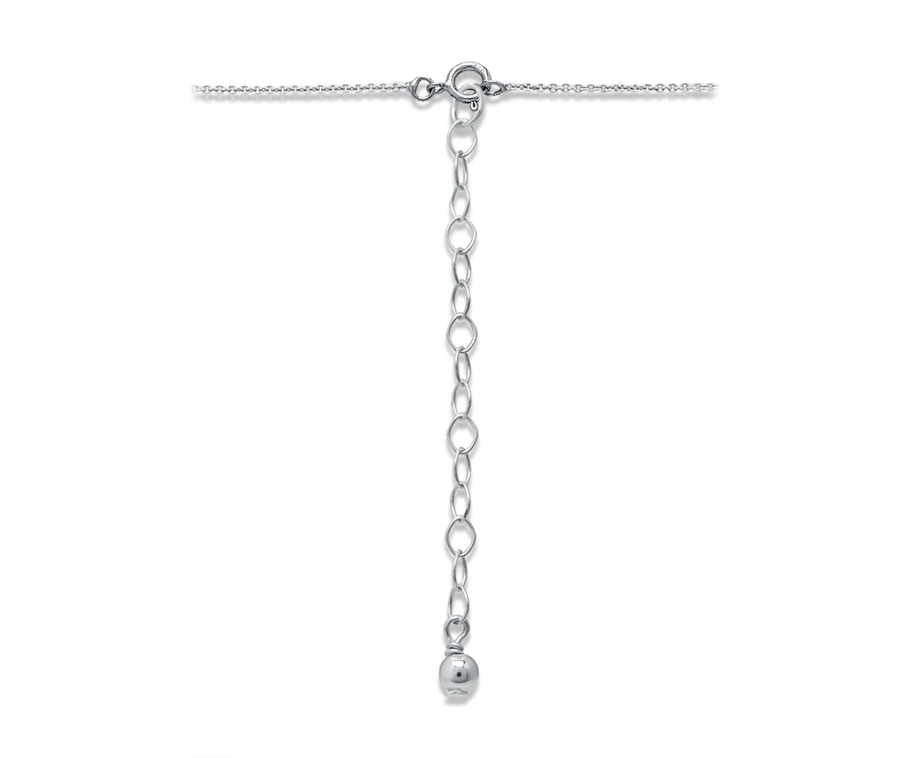 6mm Freshwater Pearl Crab Necklace, 16" with 2" Extender, Sterling Silver