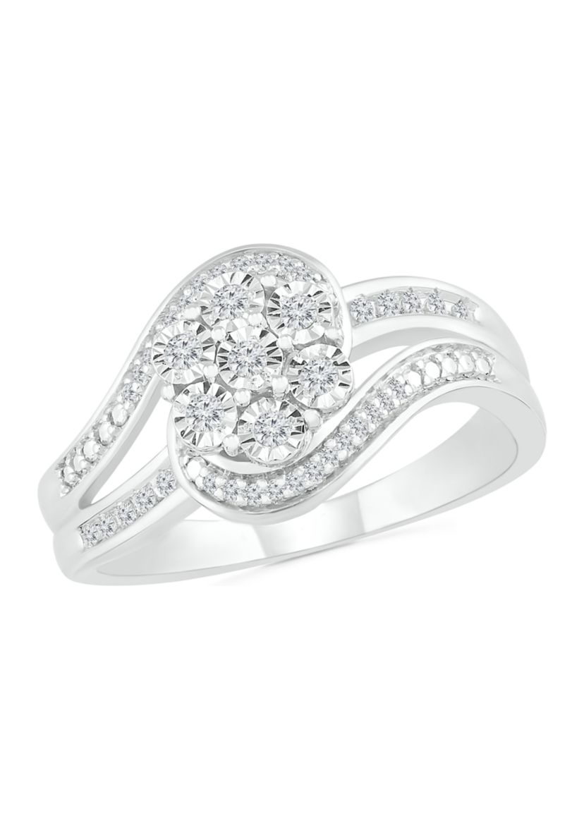 1/6 ct. t.w. Diamond Sterling Silver Fashion Ring