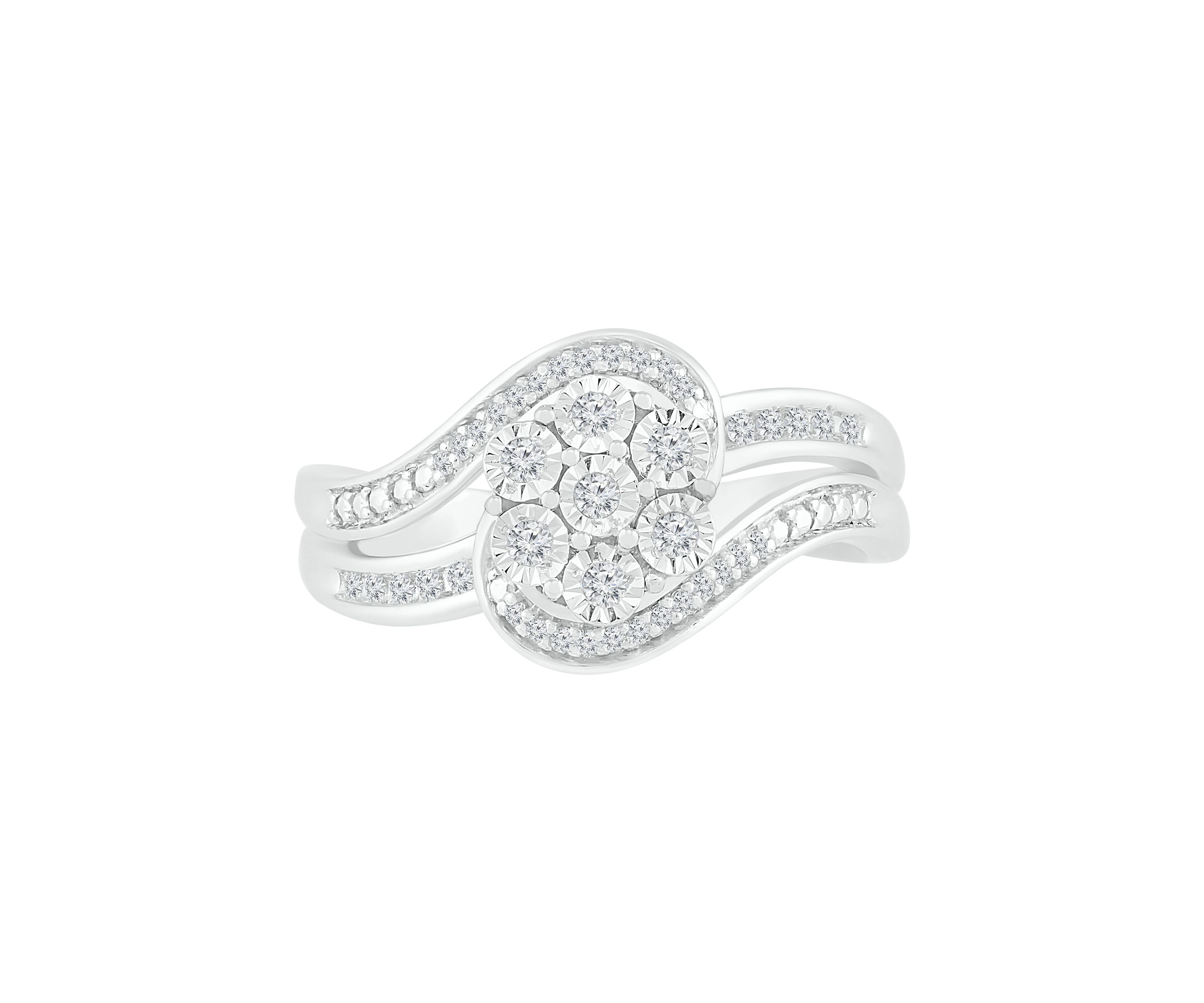 1/6 ct. t.w. Diamond Sterling Silver Fashion Ring