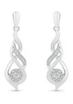 Diamond Accent Sterling Silver Fashion Earring