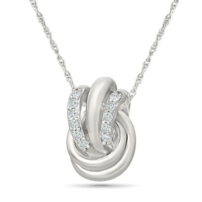 Belk  Co Diamond Knot Fancy Necklace