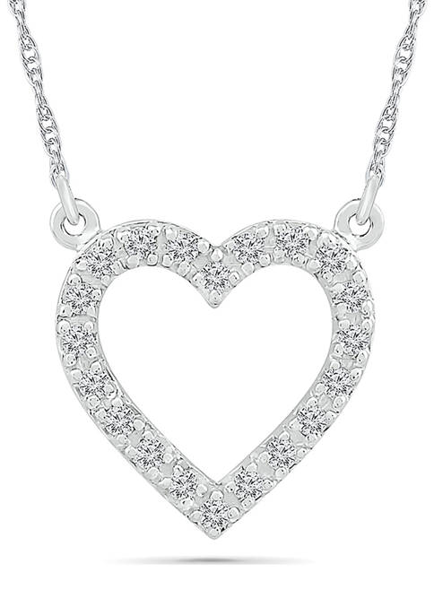 Belk & Co. Diamond Accent Sterling Silver Heart