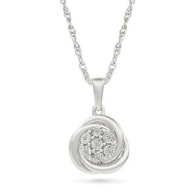 Belk  Co Diamond Knot Fancy Pendant