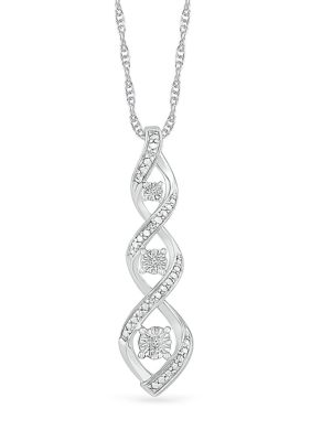 Belk & Co. Diamond Accent Sterling Silver Fashion Pendant Necklace | belk