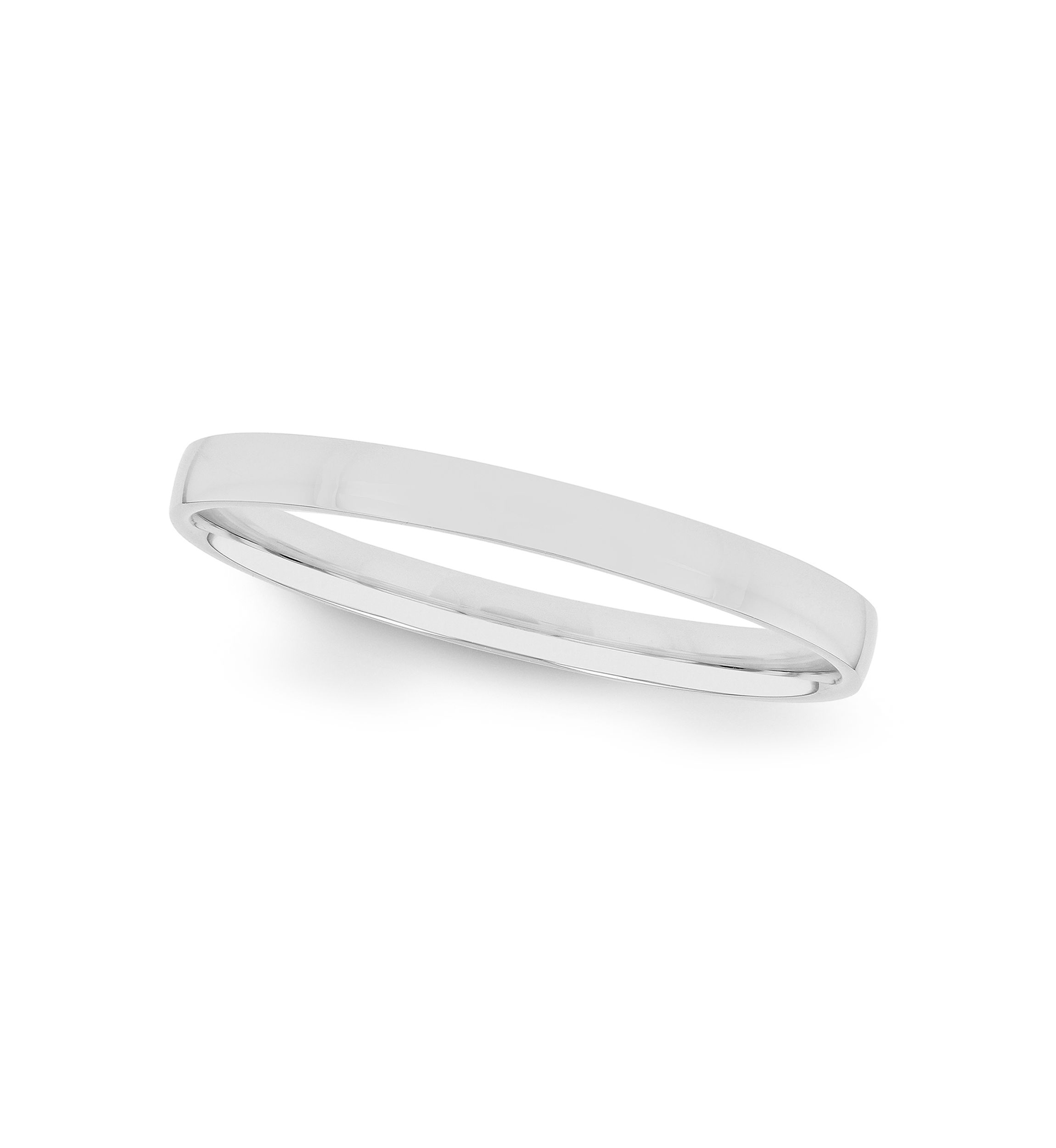 Plain Polished 2 Millimeter Wedding Band in .925 Sterling Silver