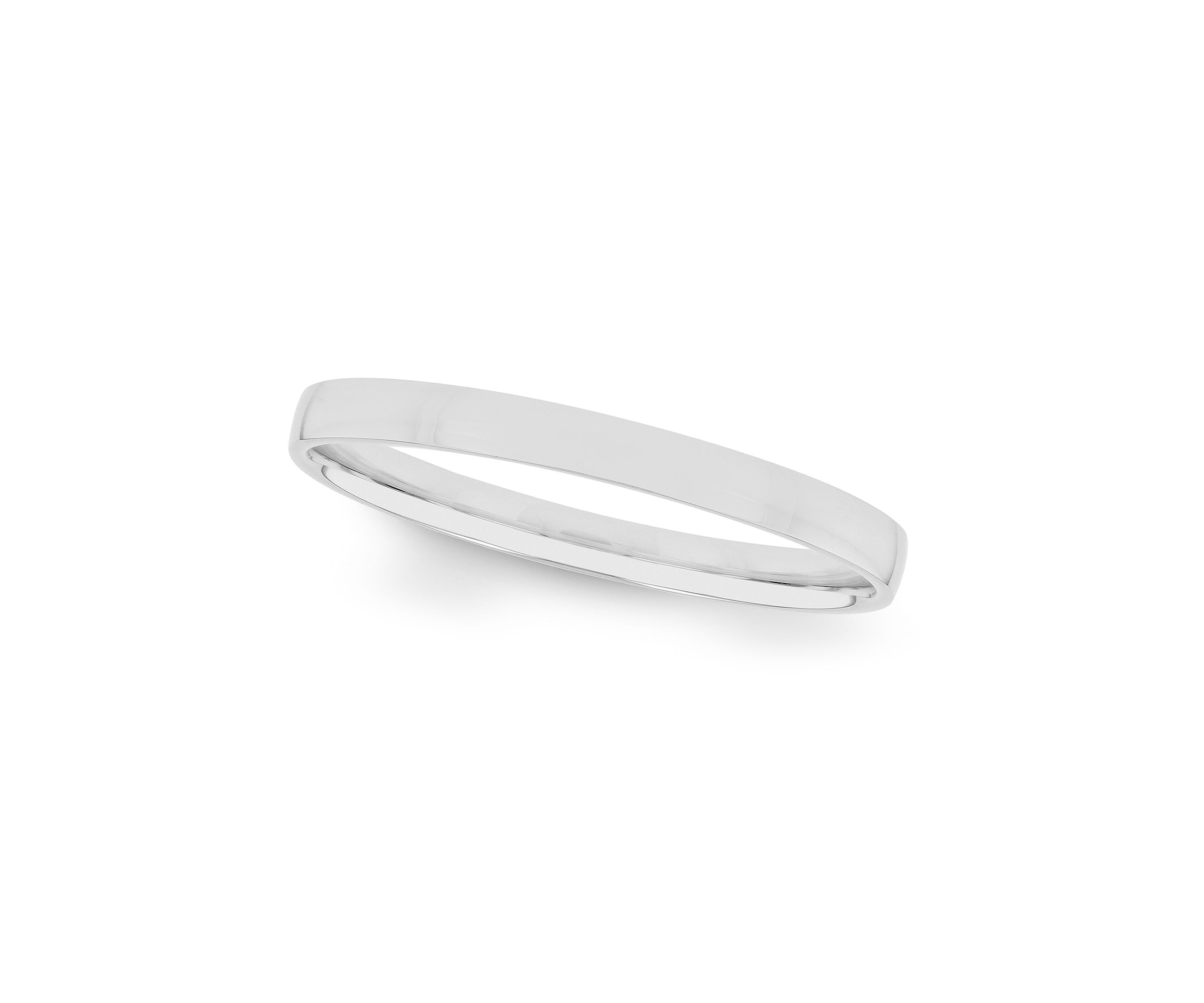 Plain Polished 2 Millimeter Wedding Band in .925 Sterling Silver