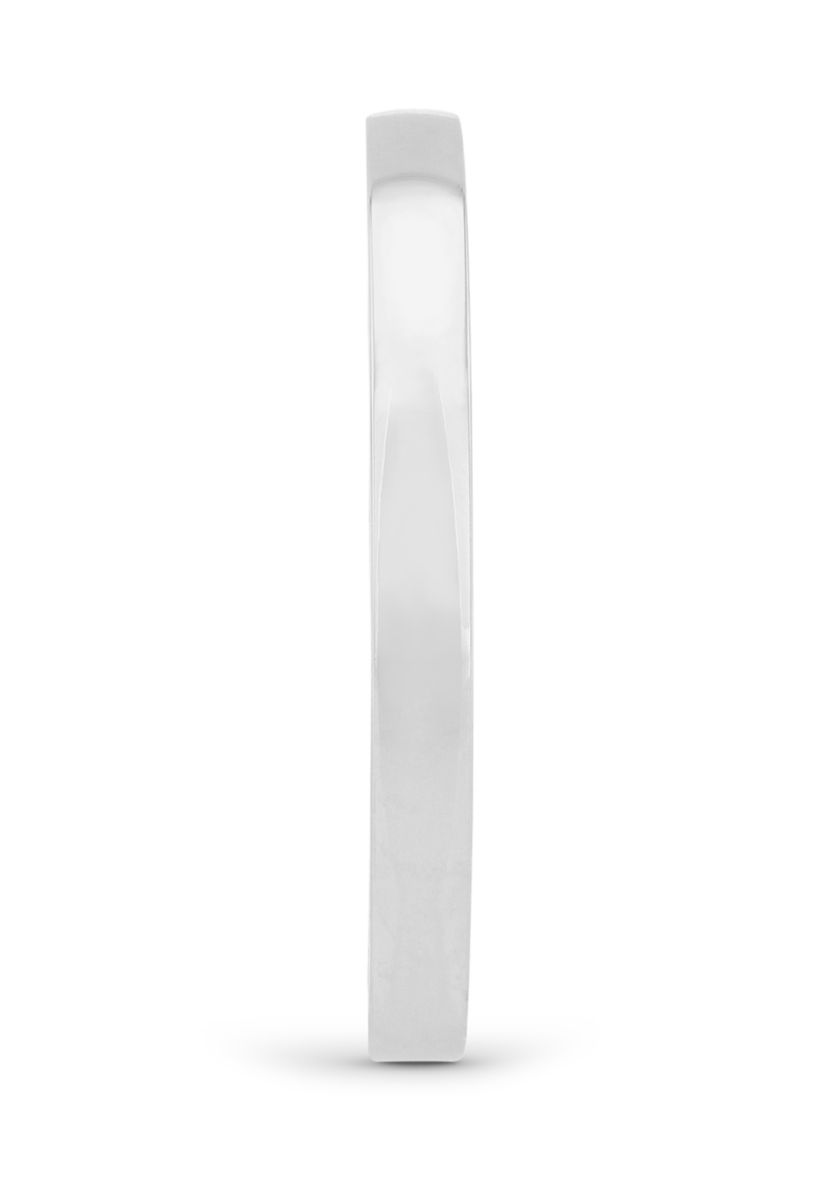 Plain Polished 2 Millimeter Wedding Band in .925 Sterling Silver
