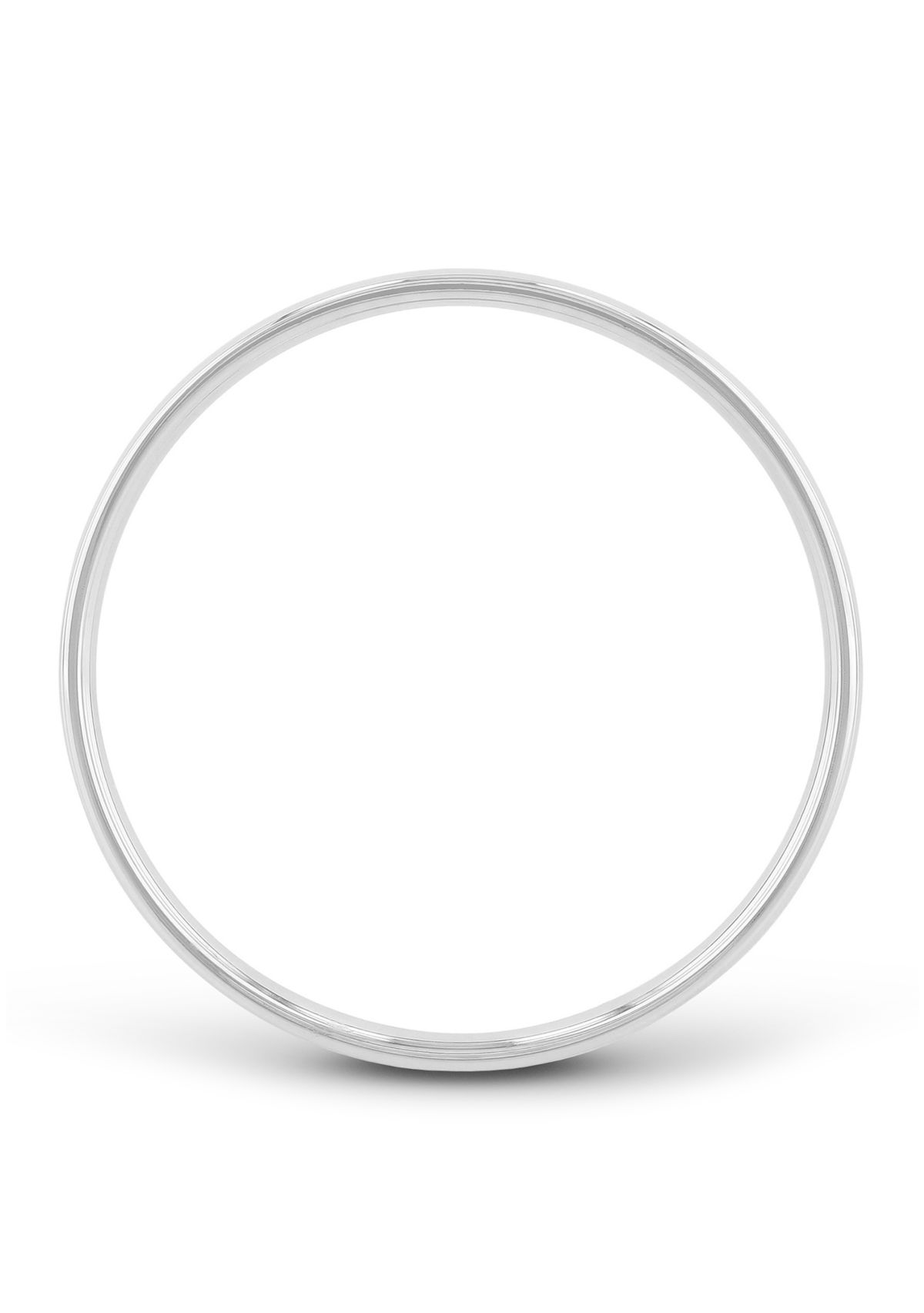 Plain Polished 2 Millimeter Wedding Band in .925 Sterling Silver