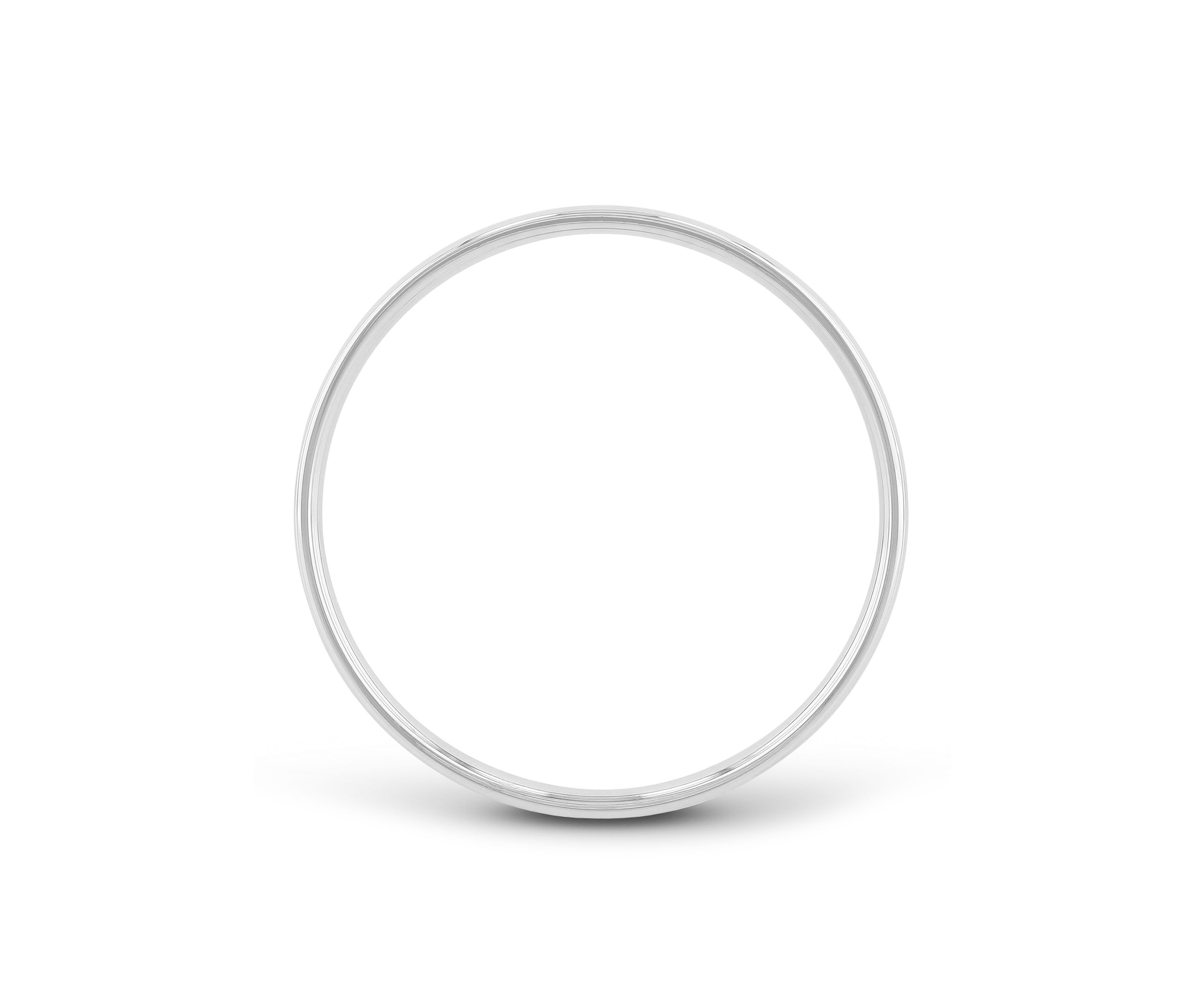 Plain Polished 2 Millimeter Wedding Band in .925 Sterling Silver