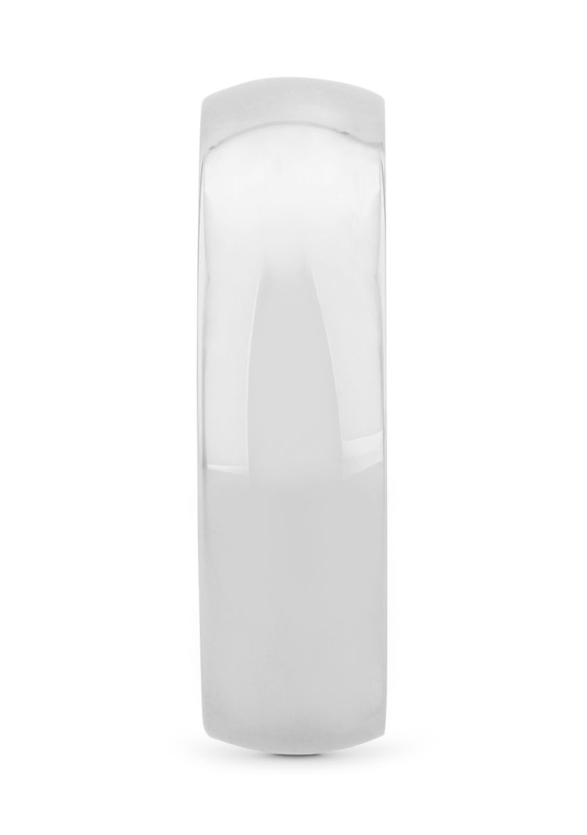 Plain Polished 6 Millimeter Wedding Band in .925 Sterling Silver