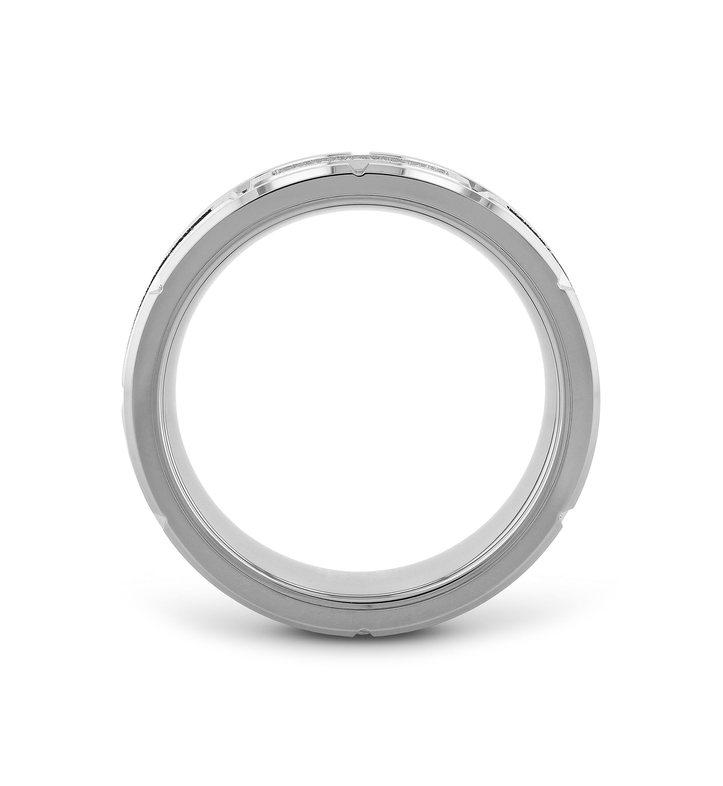1/10 ct. t.w. Black and White Diamond Band in Tungsten