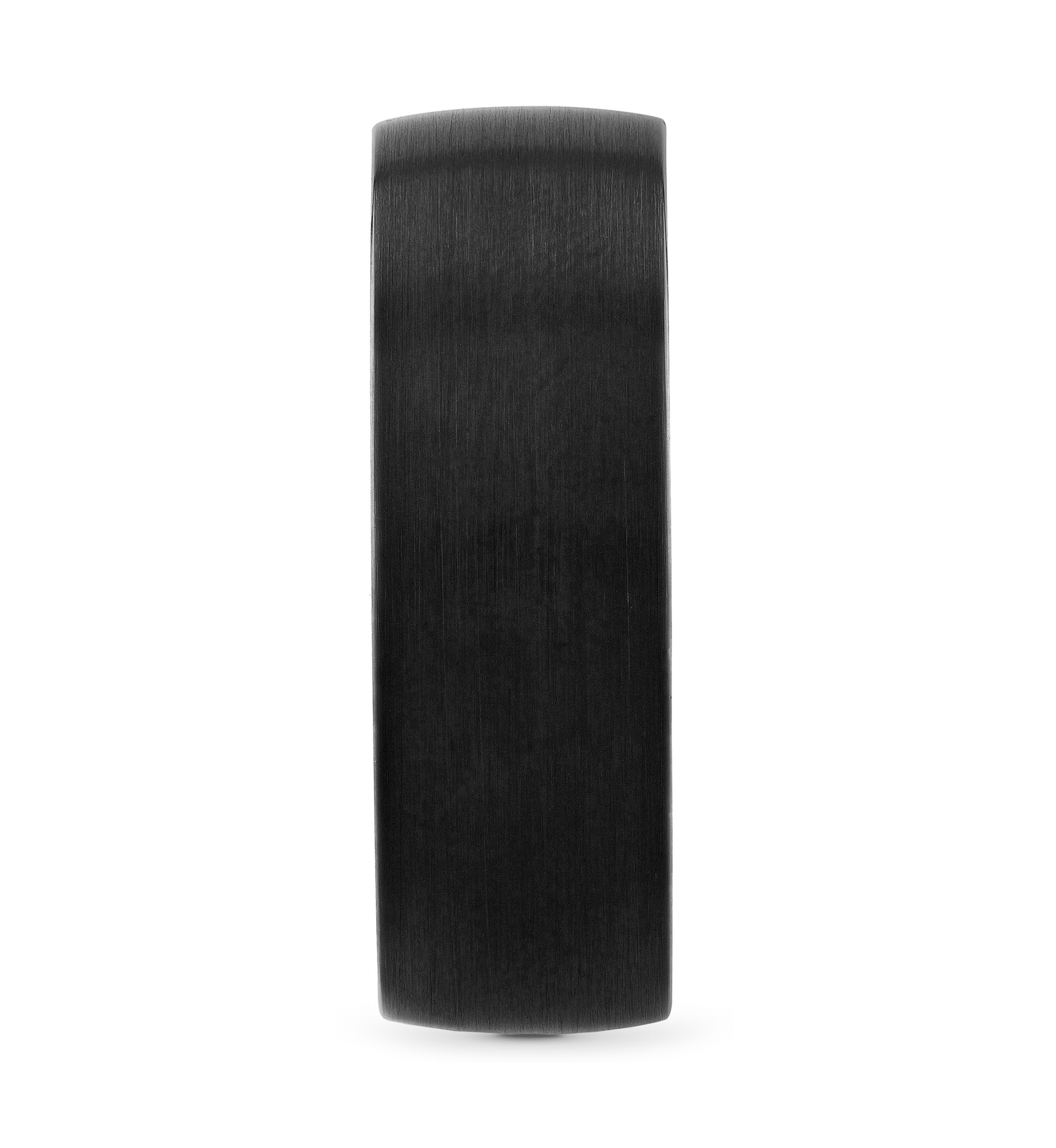 Black Sapphire Band in Black and Rose-Tone Tungsten