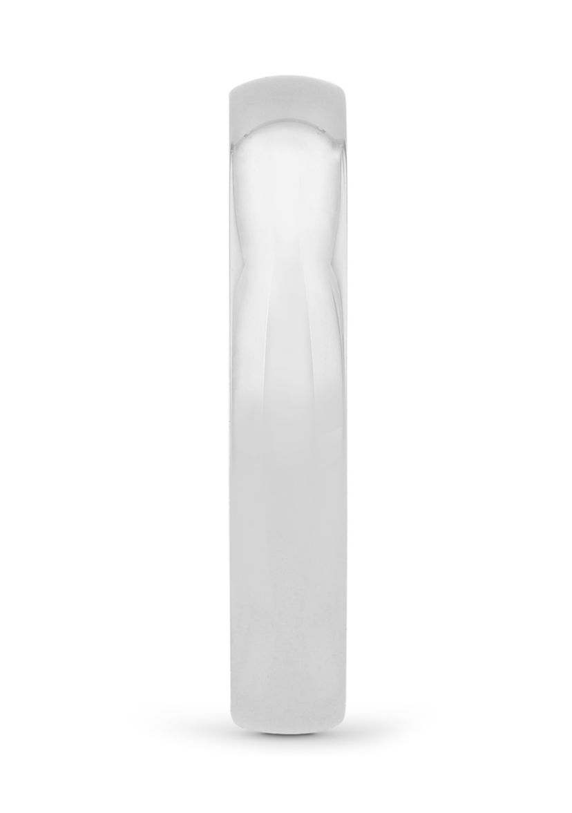 Plain Polished 4 Millimeter Wedding Band in .925 Sterling Silver