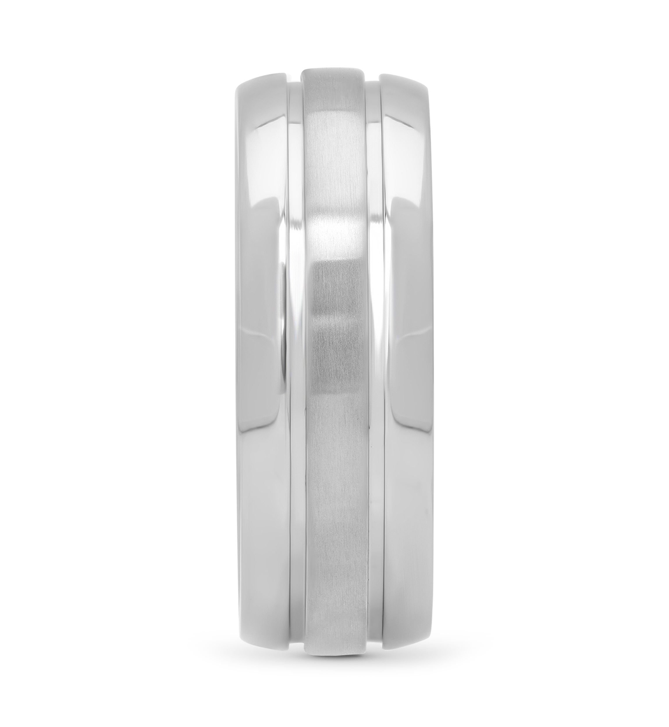 Grooved Lightweight Band in Titanium