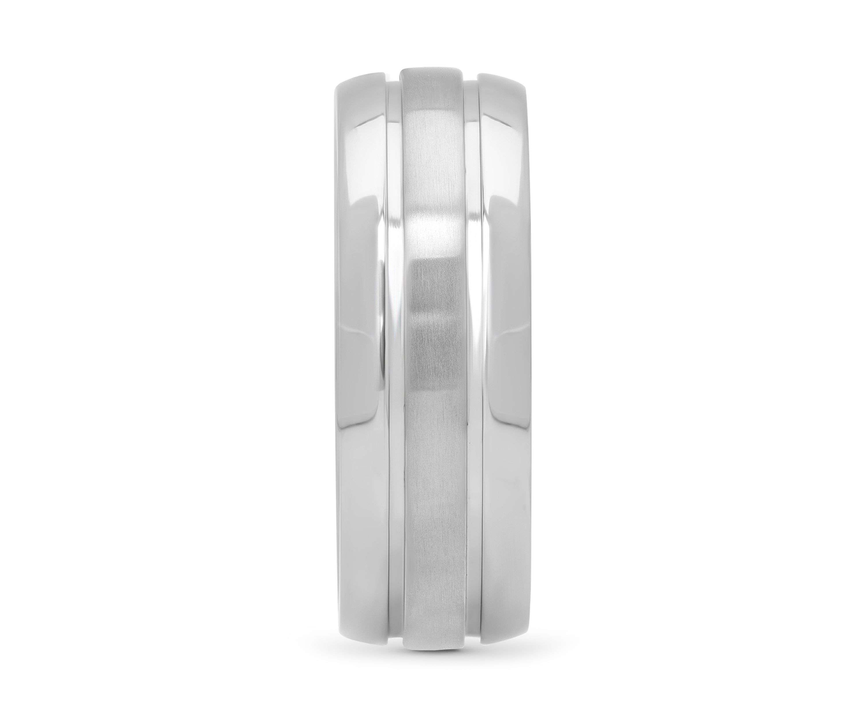 Grooved Lightweight Band in Titanium