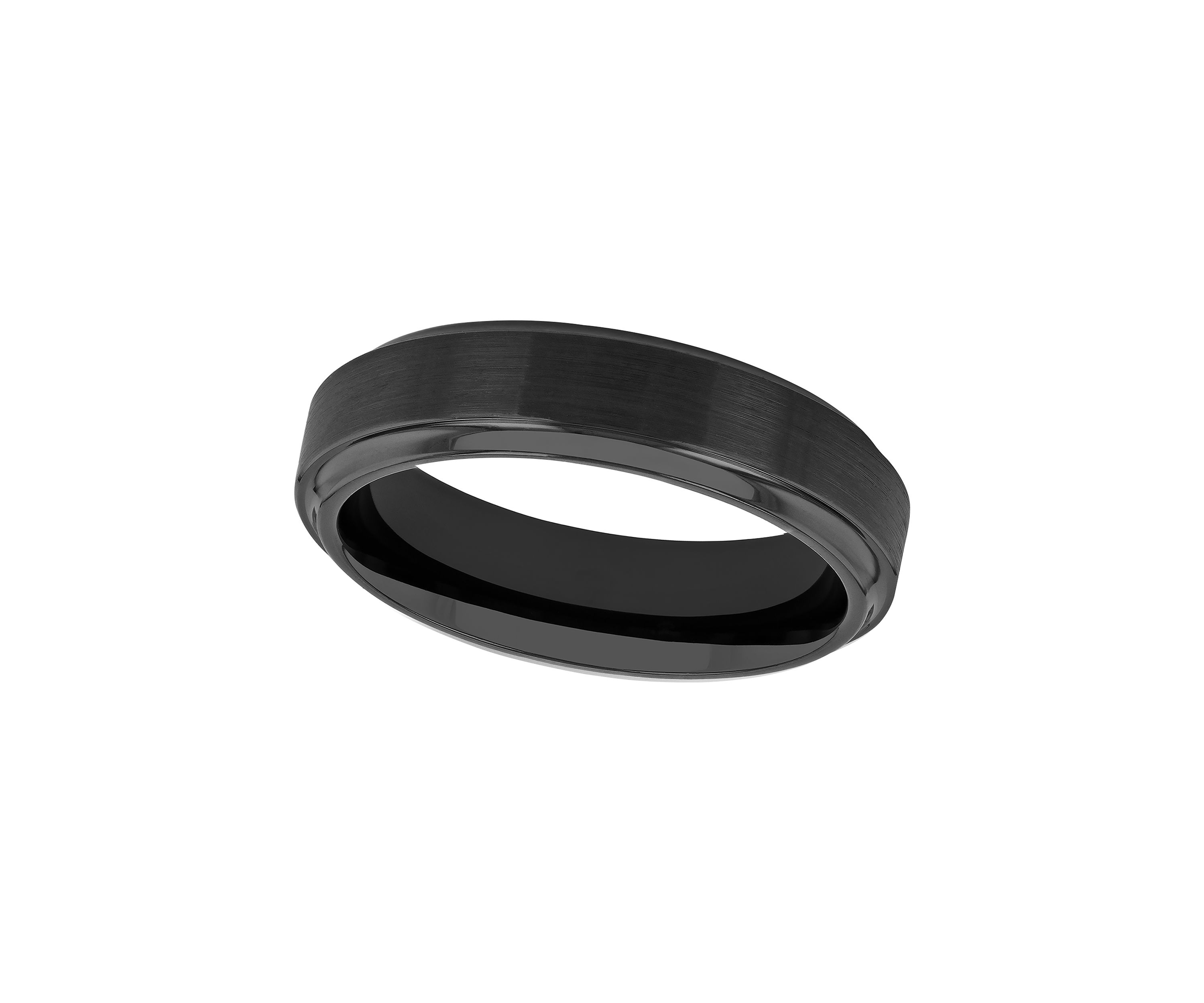 Satin Finish Step Edge Band in Black Cobalt