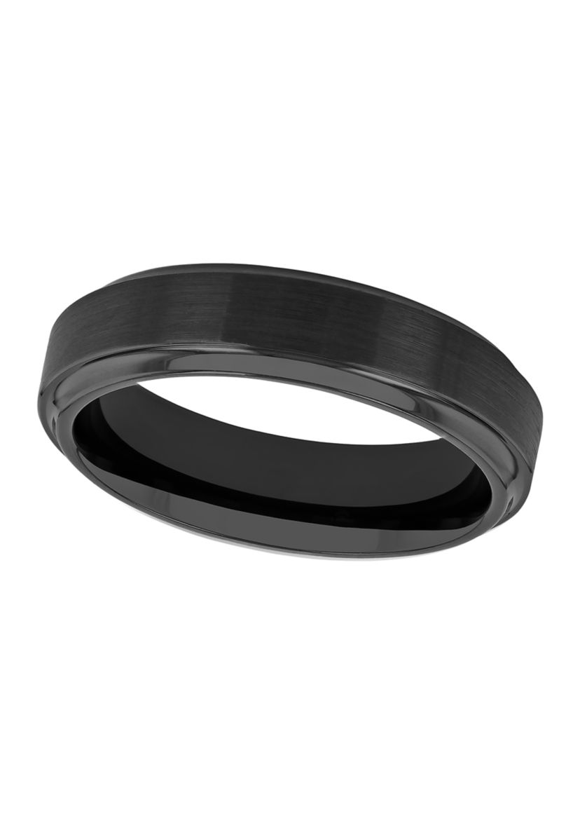 Satin Finish Step Edge Band in Black Cobalt