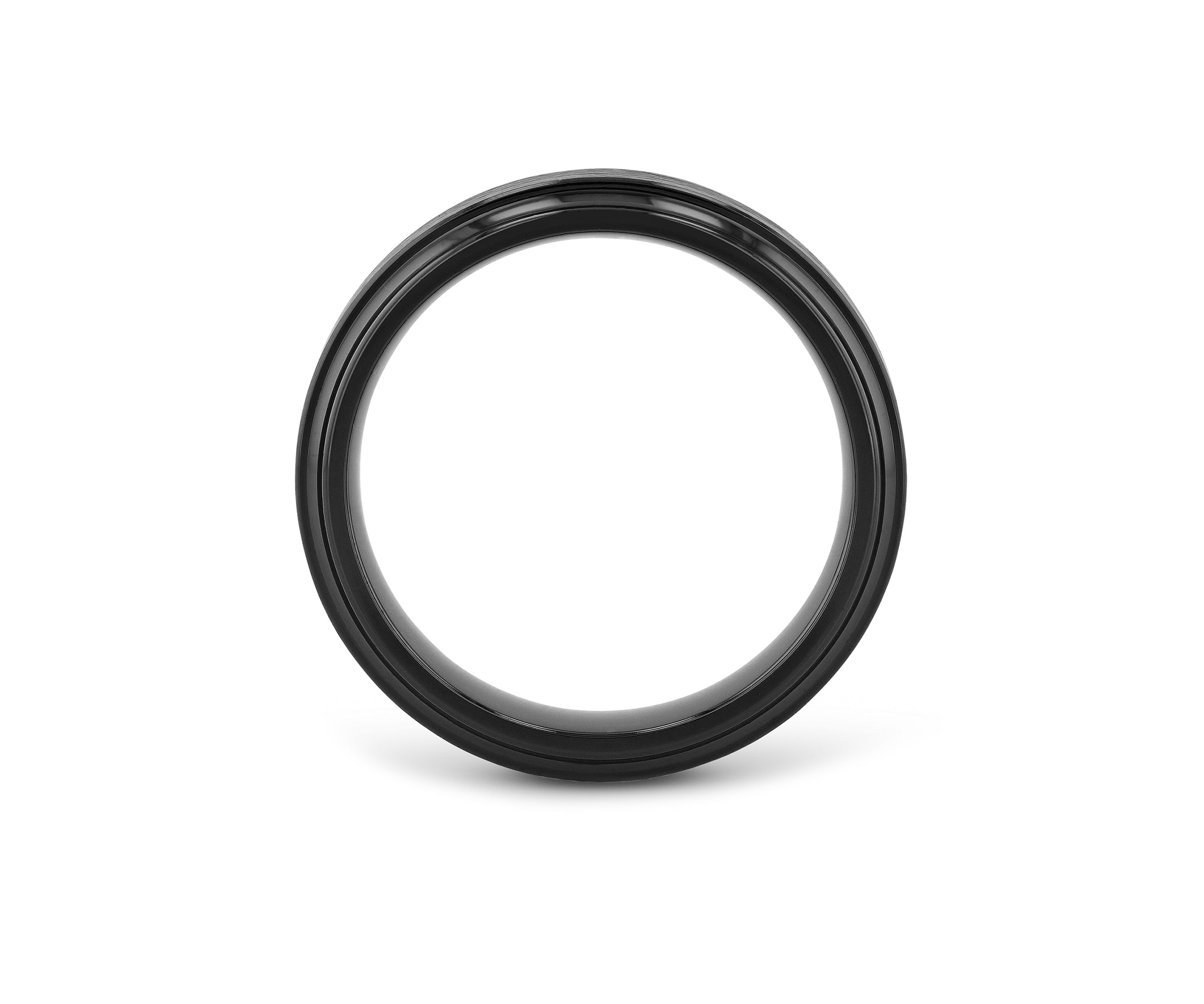 Satin Finish Step Edge Band in Black Cobalt