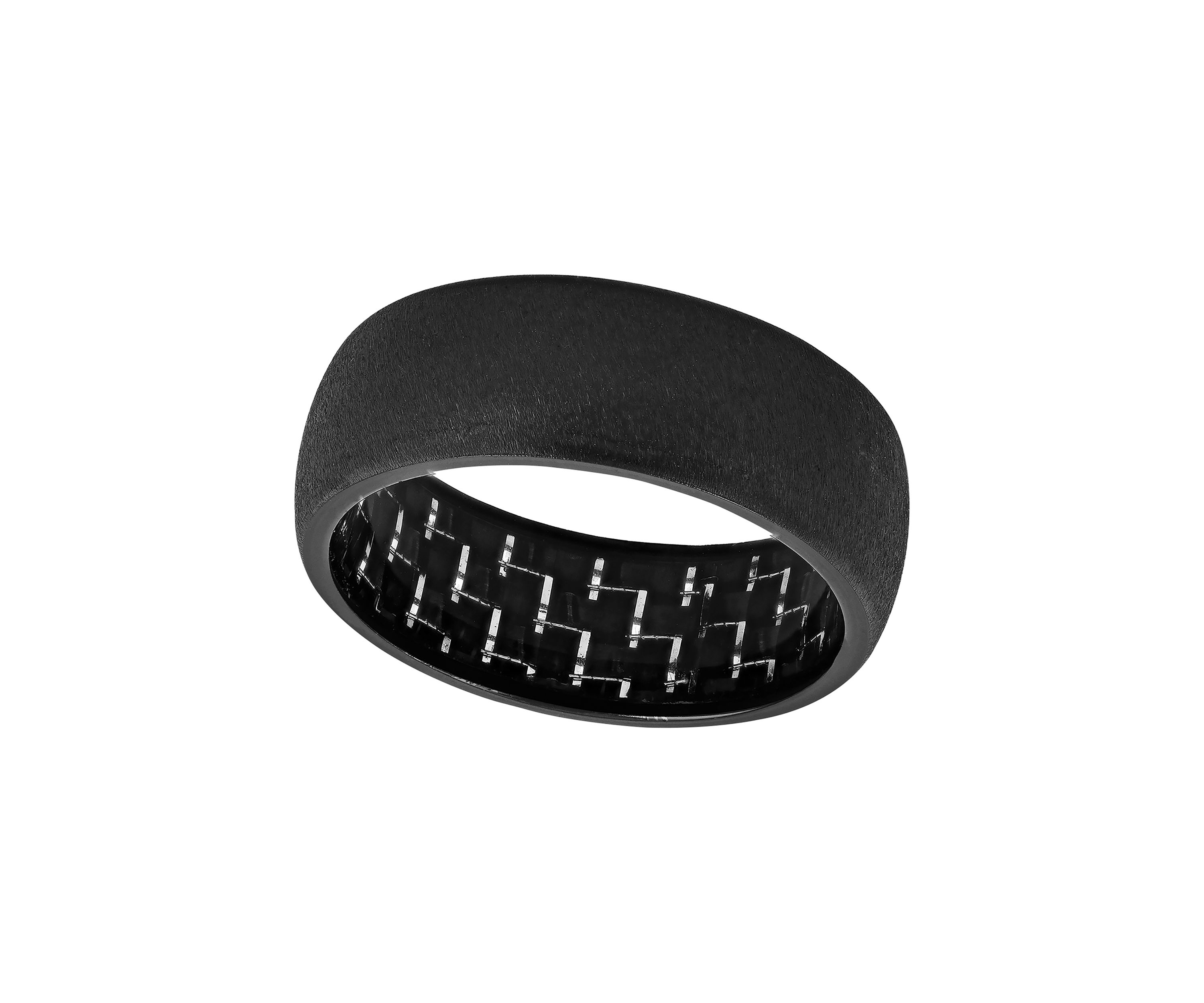 Satin Finish Band in Black Cobalt