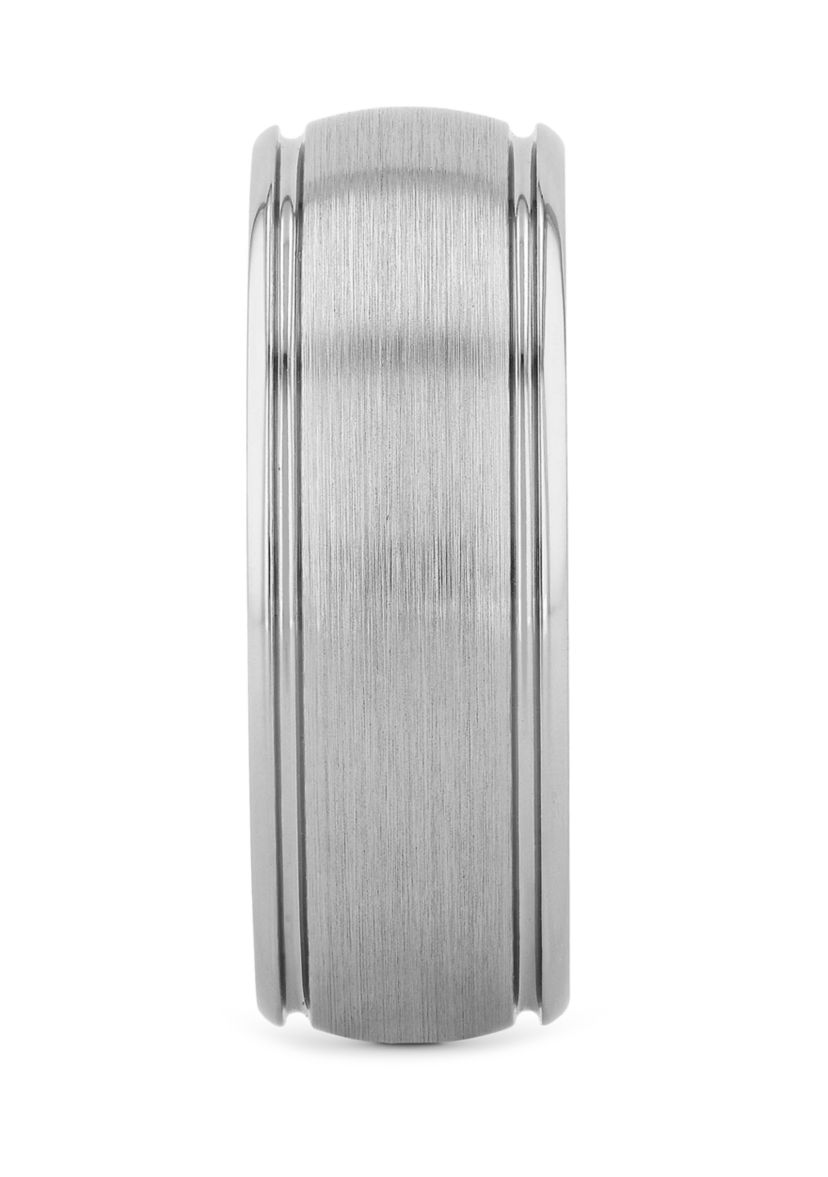 Domed Satin Finish Band in Cobalt