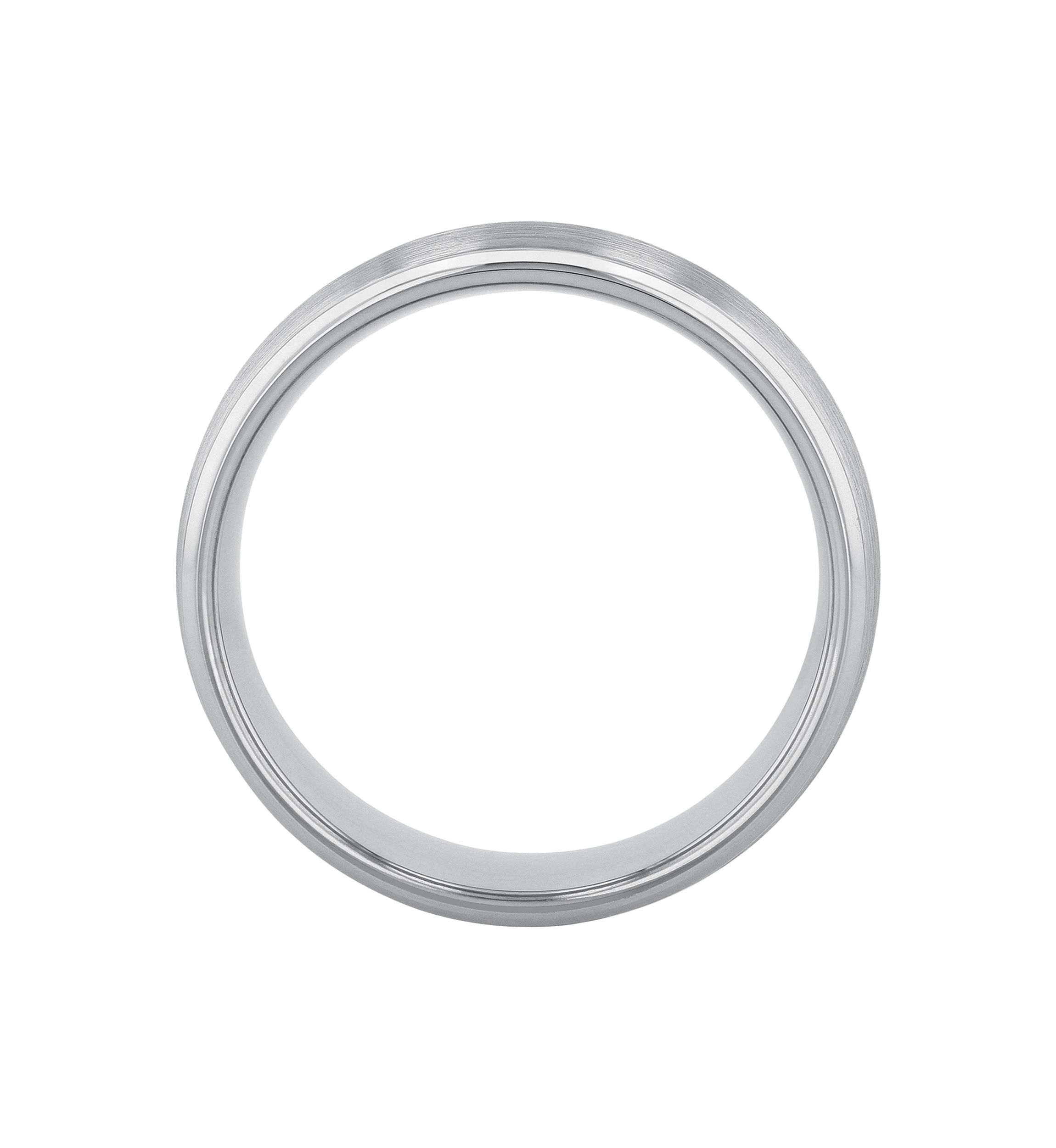 Domed Satin Finish Band in Cobalt